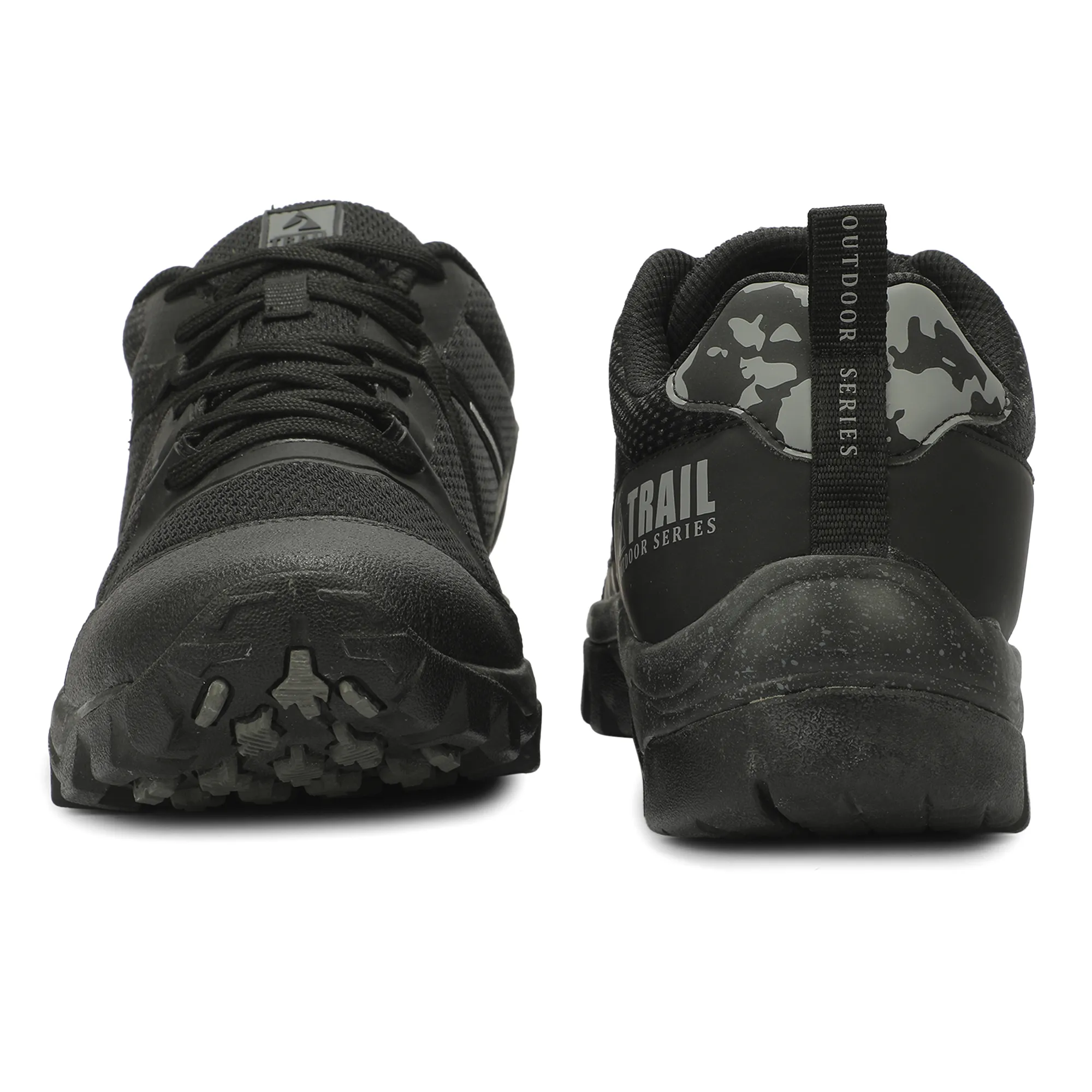 Woodland Men'S Black All Terrain Hiking Shoes 15
