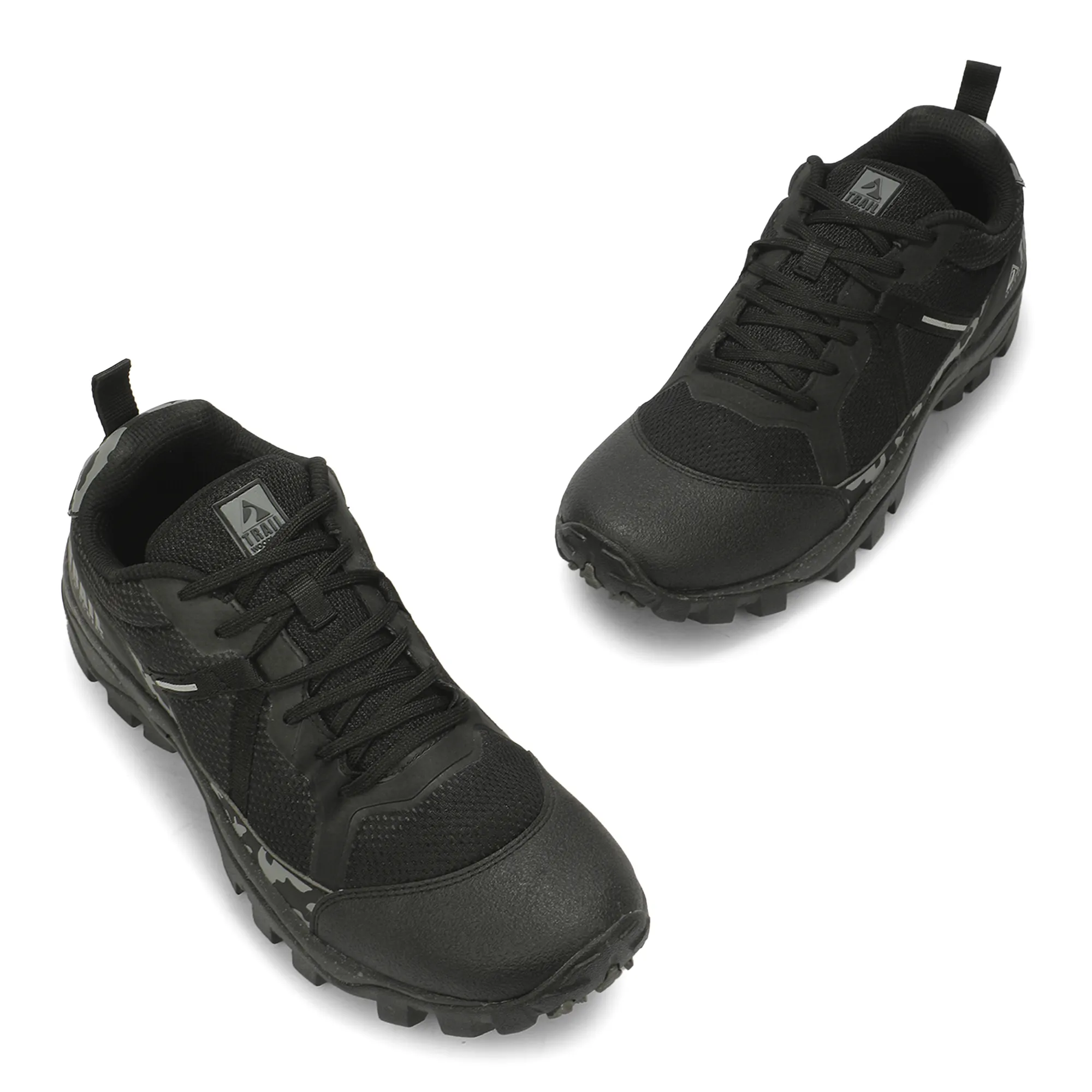 Woodland Men'S Black All Terrain Hiking Shoes 3