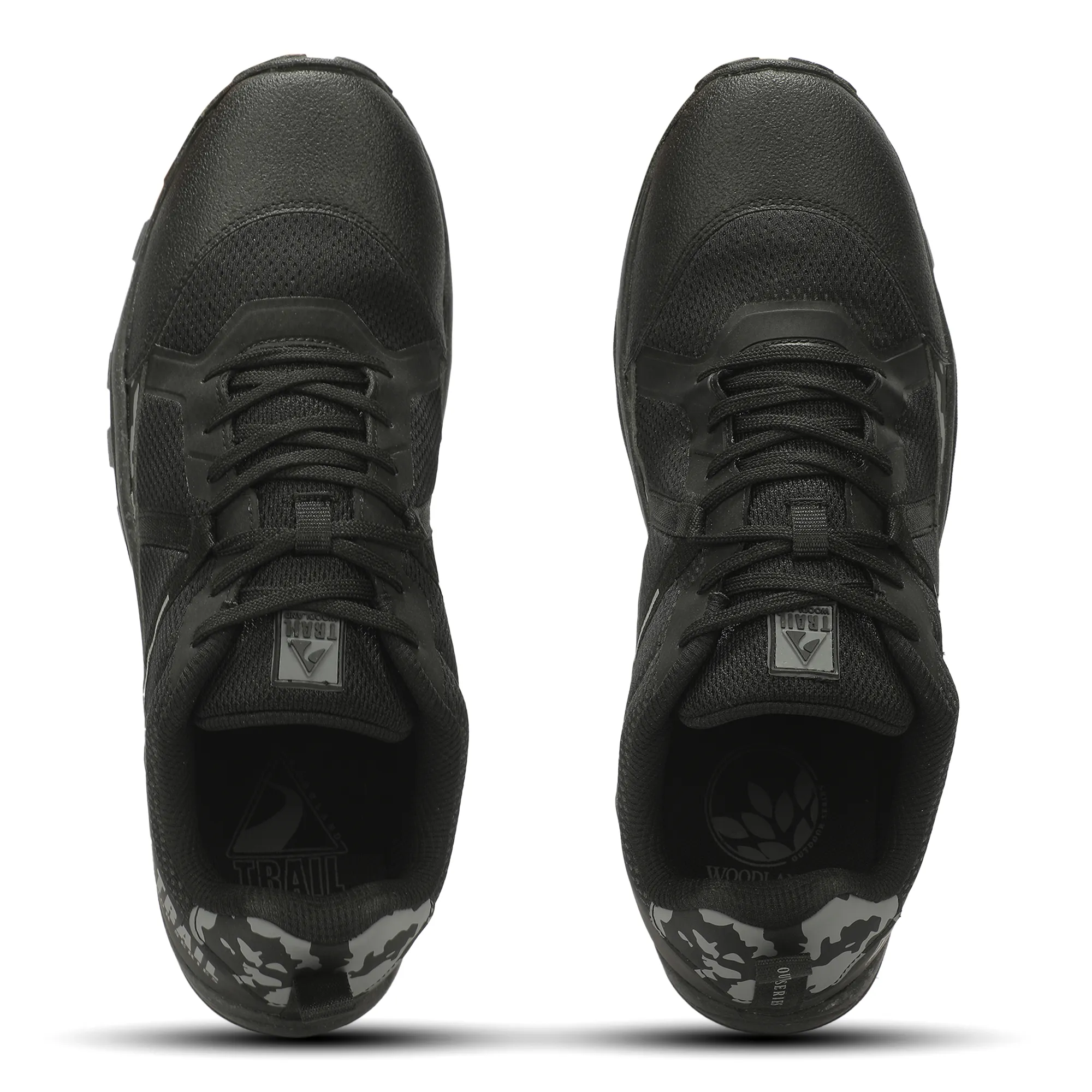 Woodland Men'S Black All Terrain Hiking Shoes 6