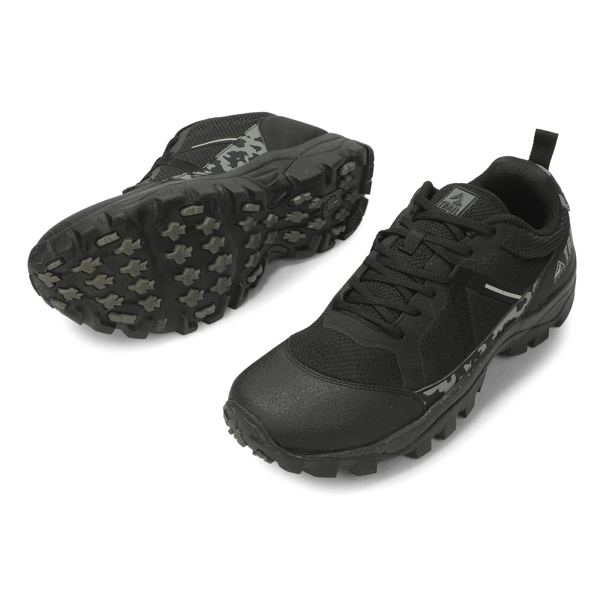 Woodland Men'S Black All Terrain Hiking Shoes 7