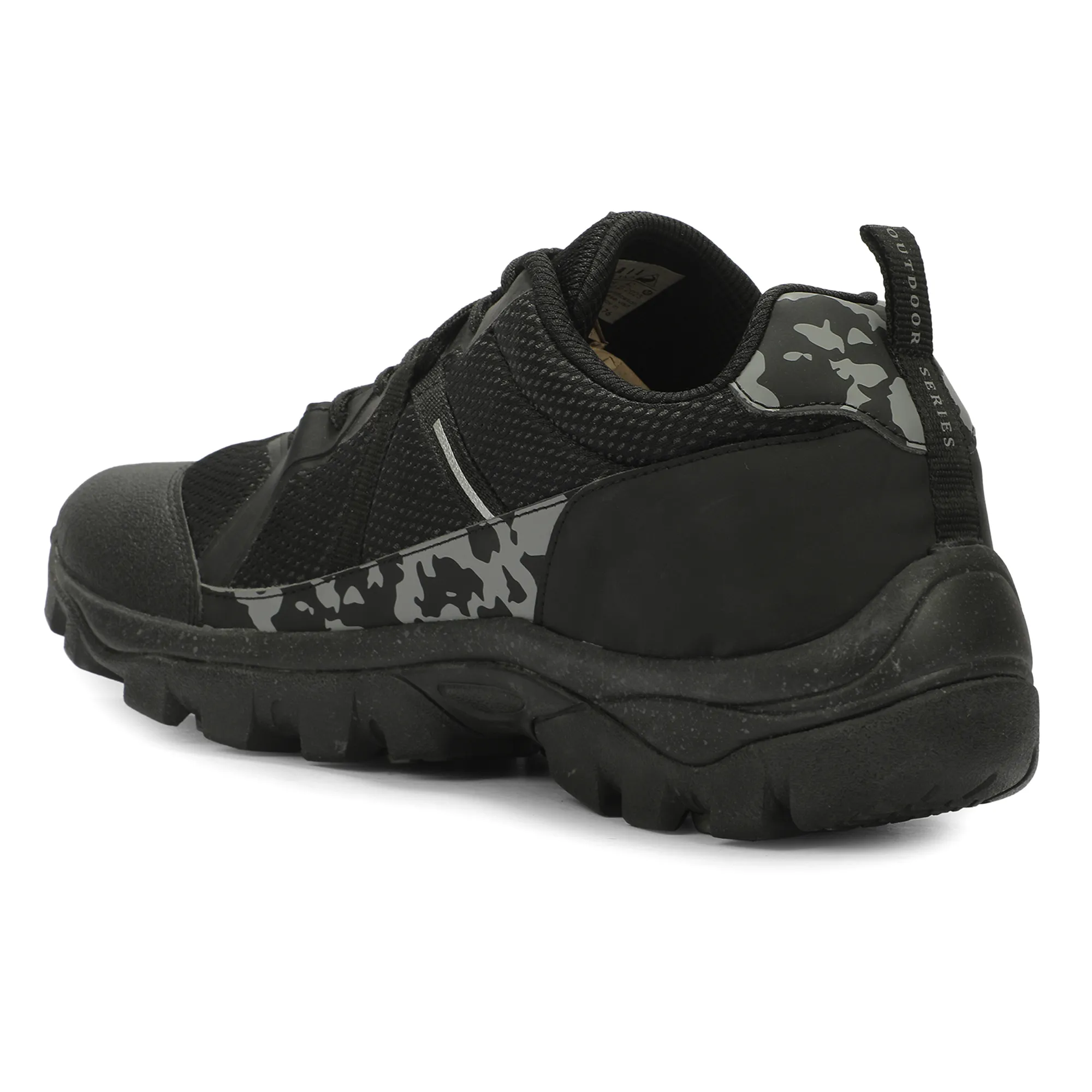Woodland Men'S Black All Terrain Hiking Shoes 8