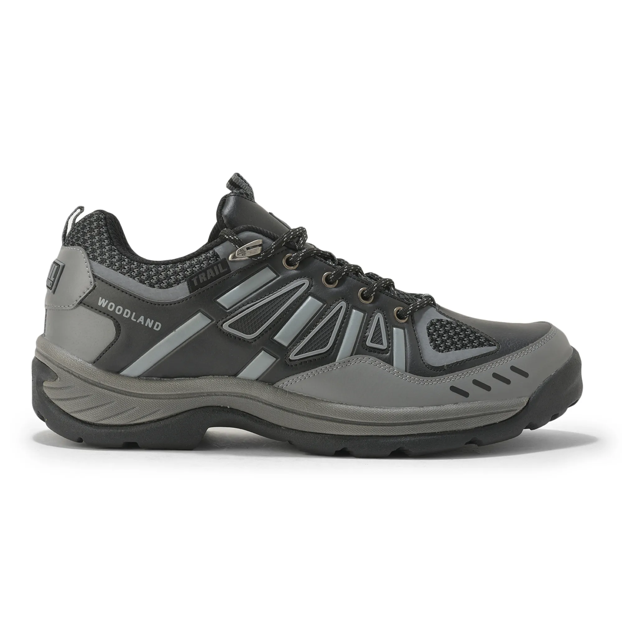 Woodland Black Mens Hiking Shoes - Thumbnail 2