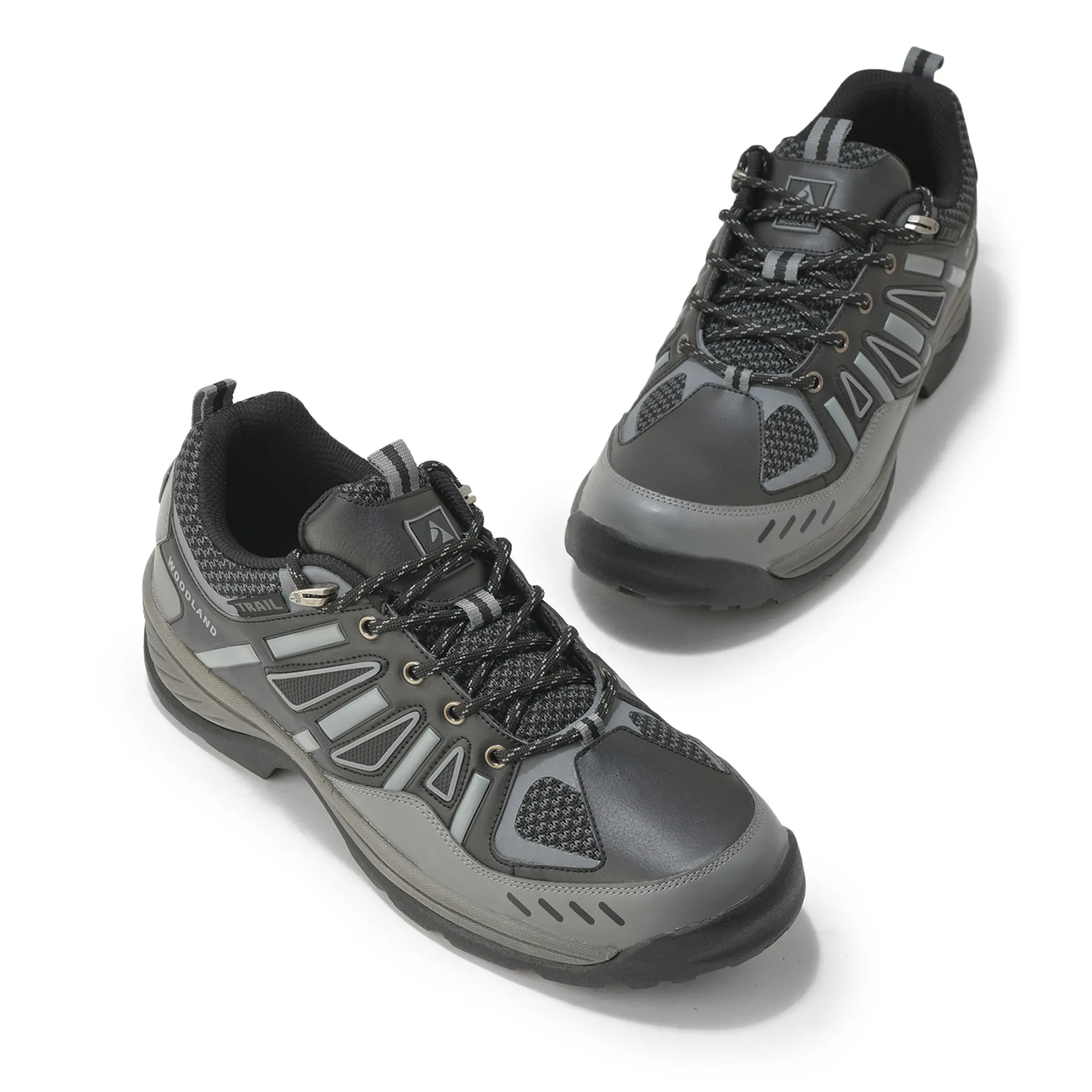 Woodland Black Mens Hiking Shoes - Thumbnail 4