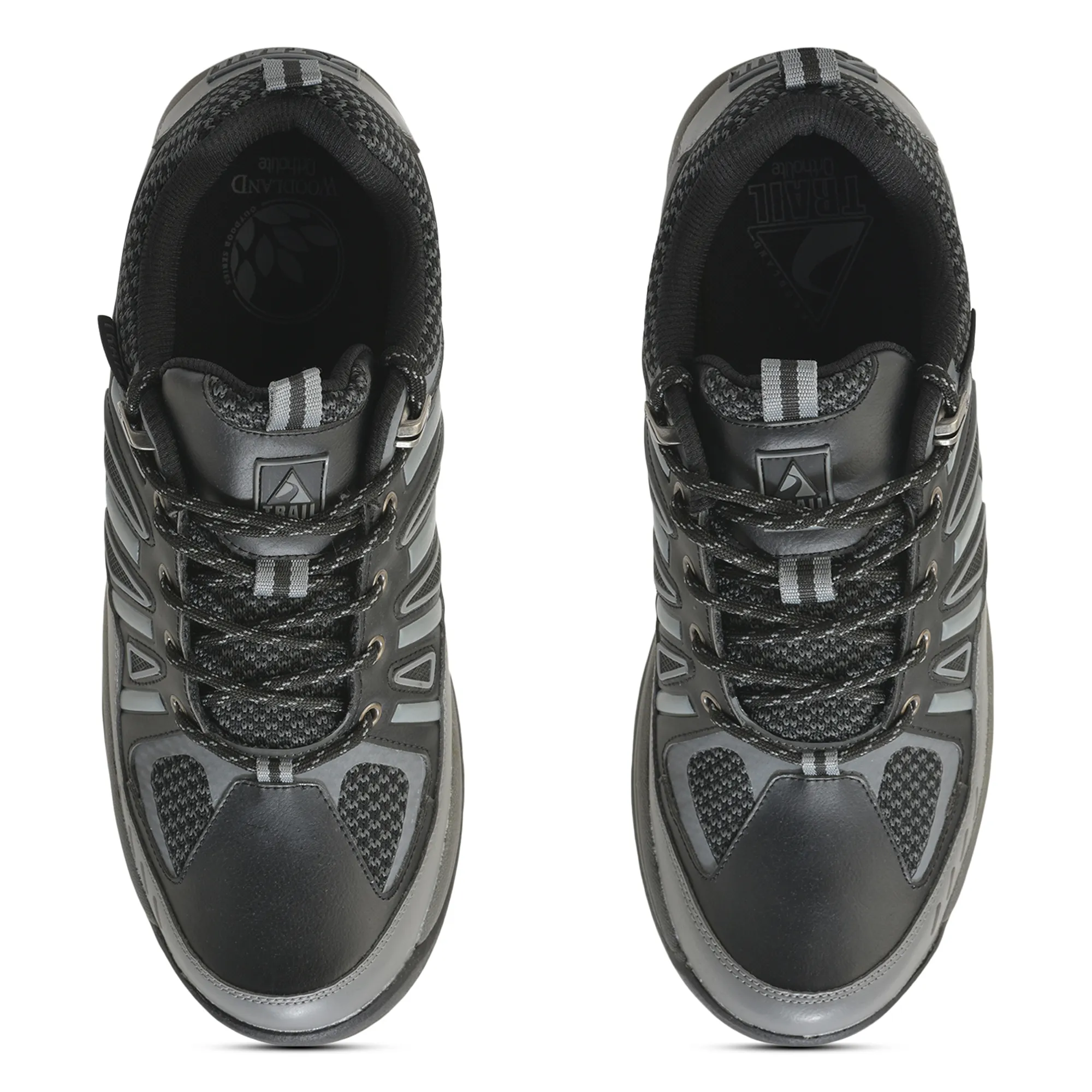 Woodland Black Mens Hiking Shoes - Thumbnail 5