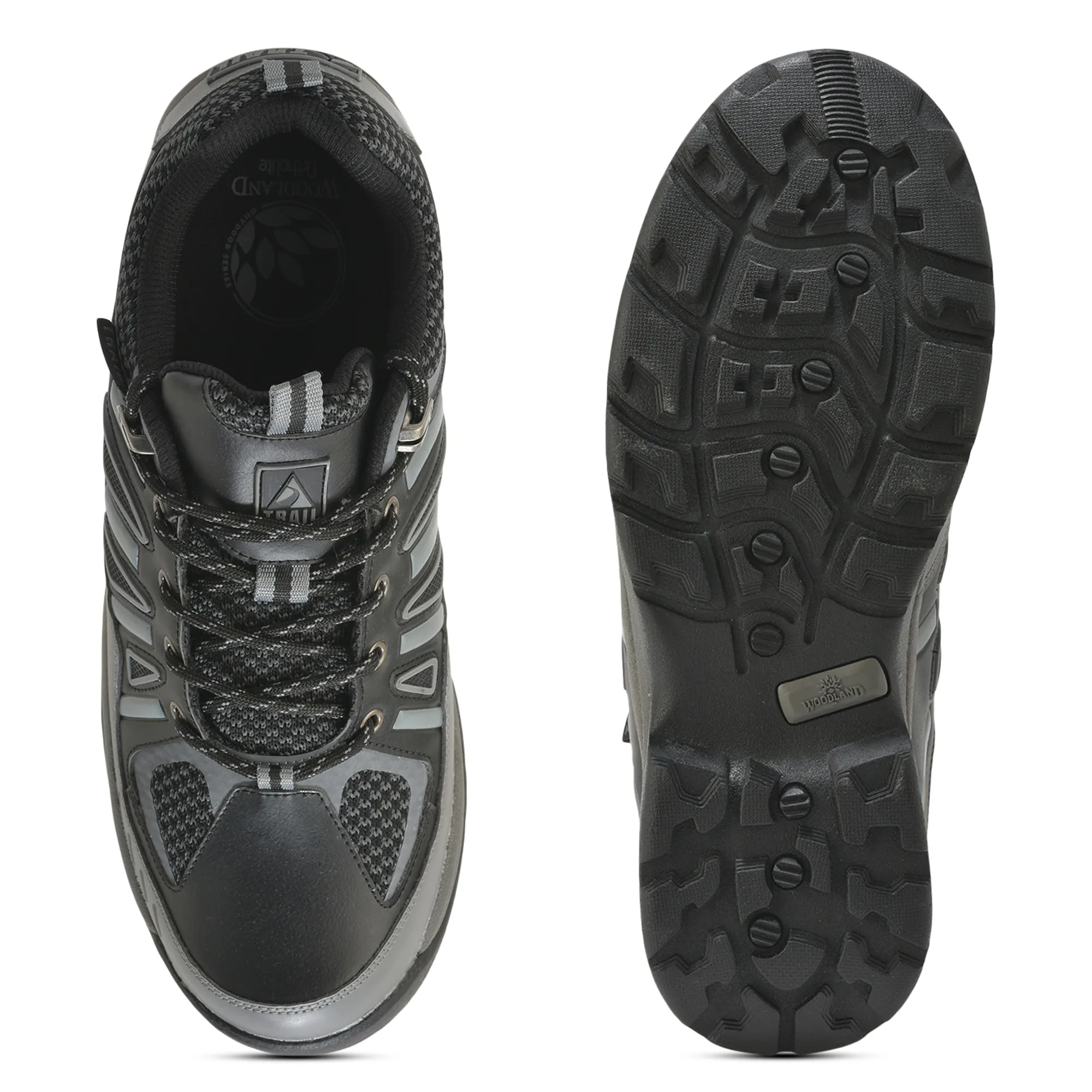 Woodland Black Mens Hiking Shoes - Thumbnail 9