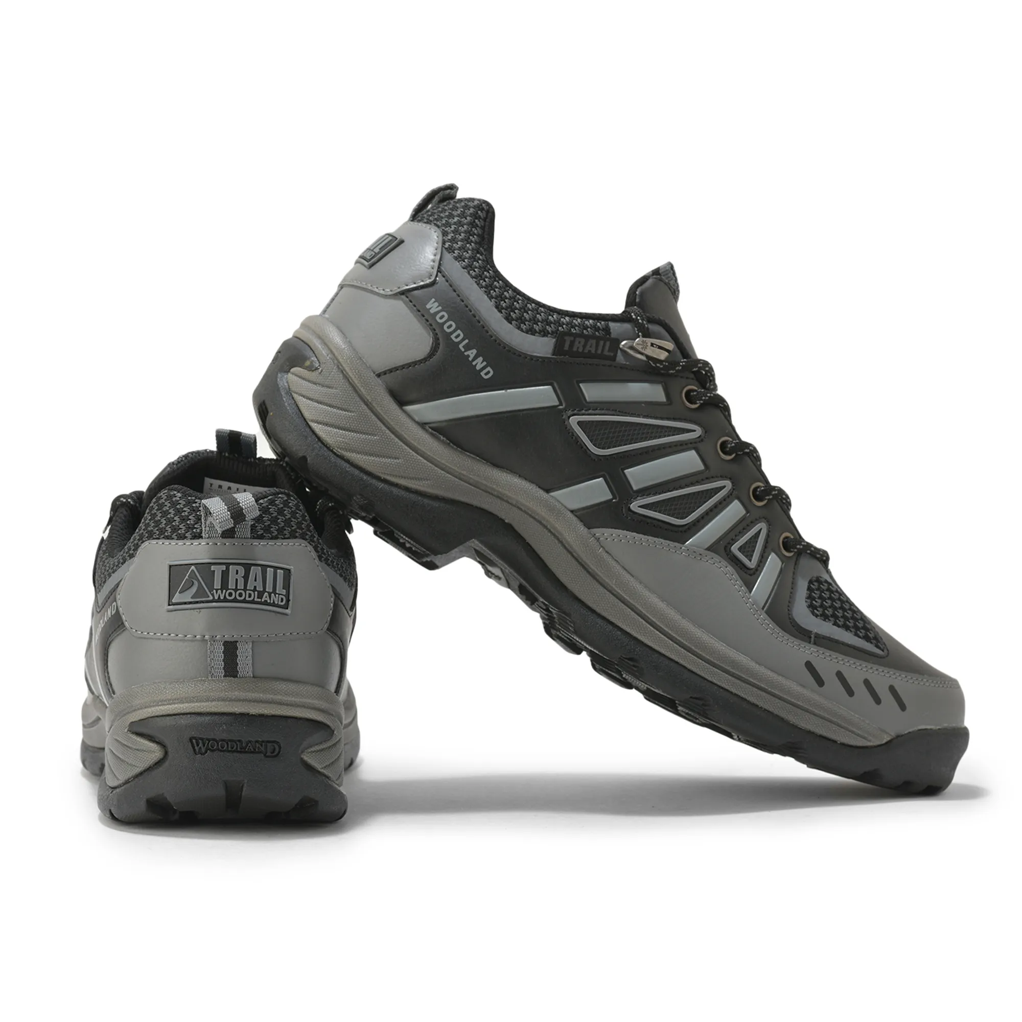 Woodland Black Mens Hiking Shoes - Thumbnail 10