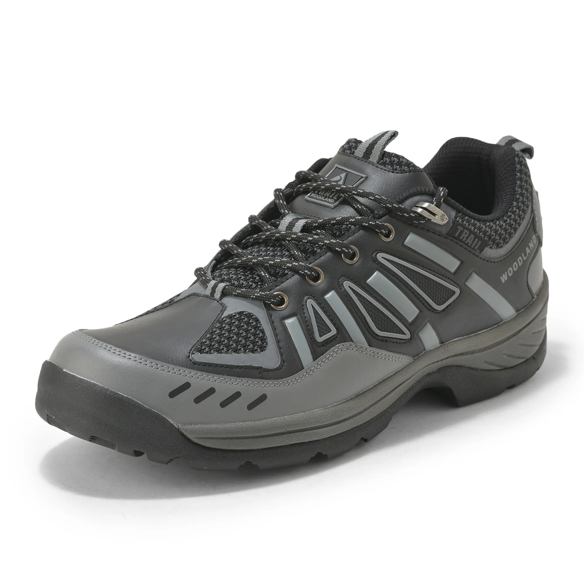 Woodland Black Mens Hiking Shoes - Thumbnail 11