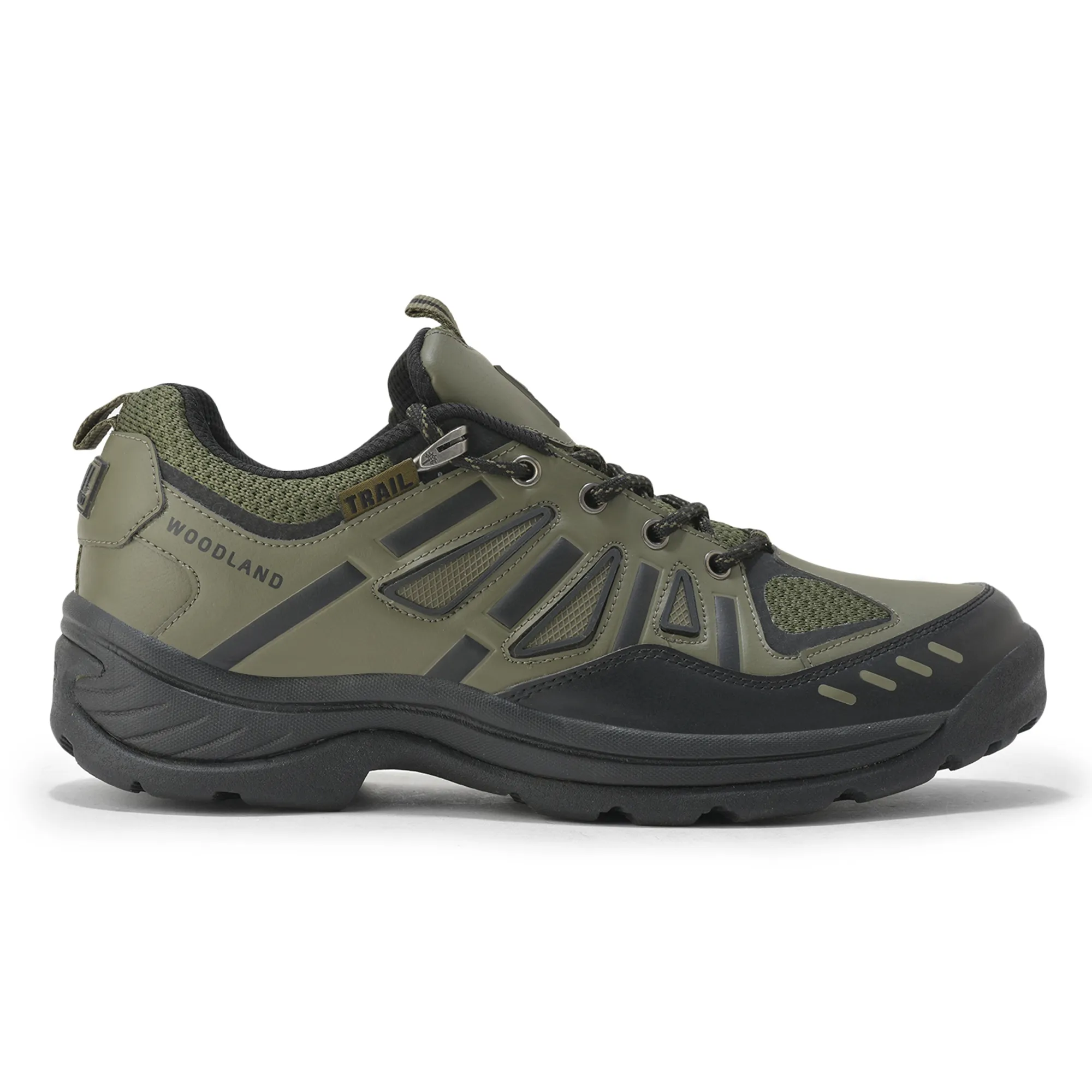 Woodland Olive Mens Hiking Shoes - Thumbnail 2