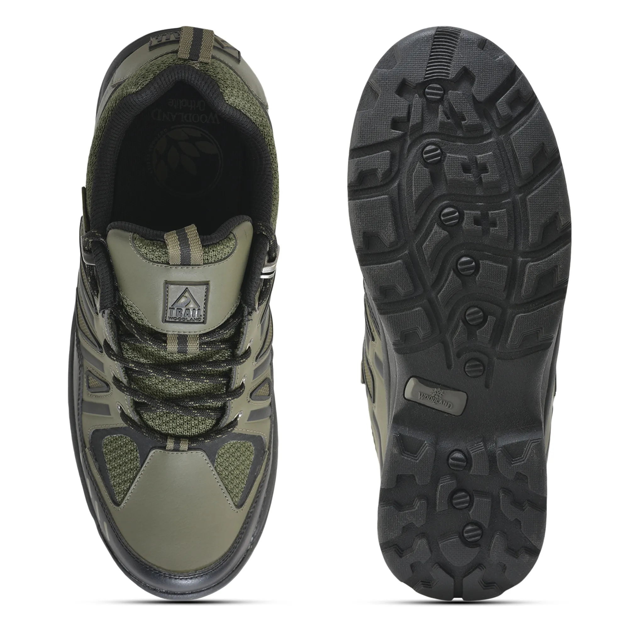 Woodland Olive Mens Hiking Shoes - Thumbnail 9
