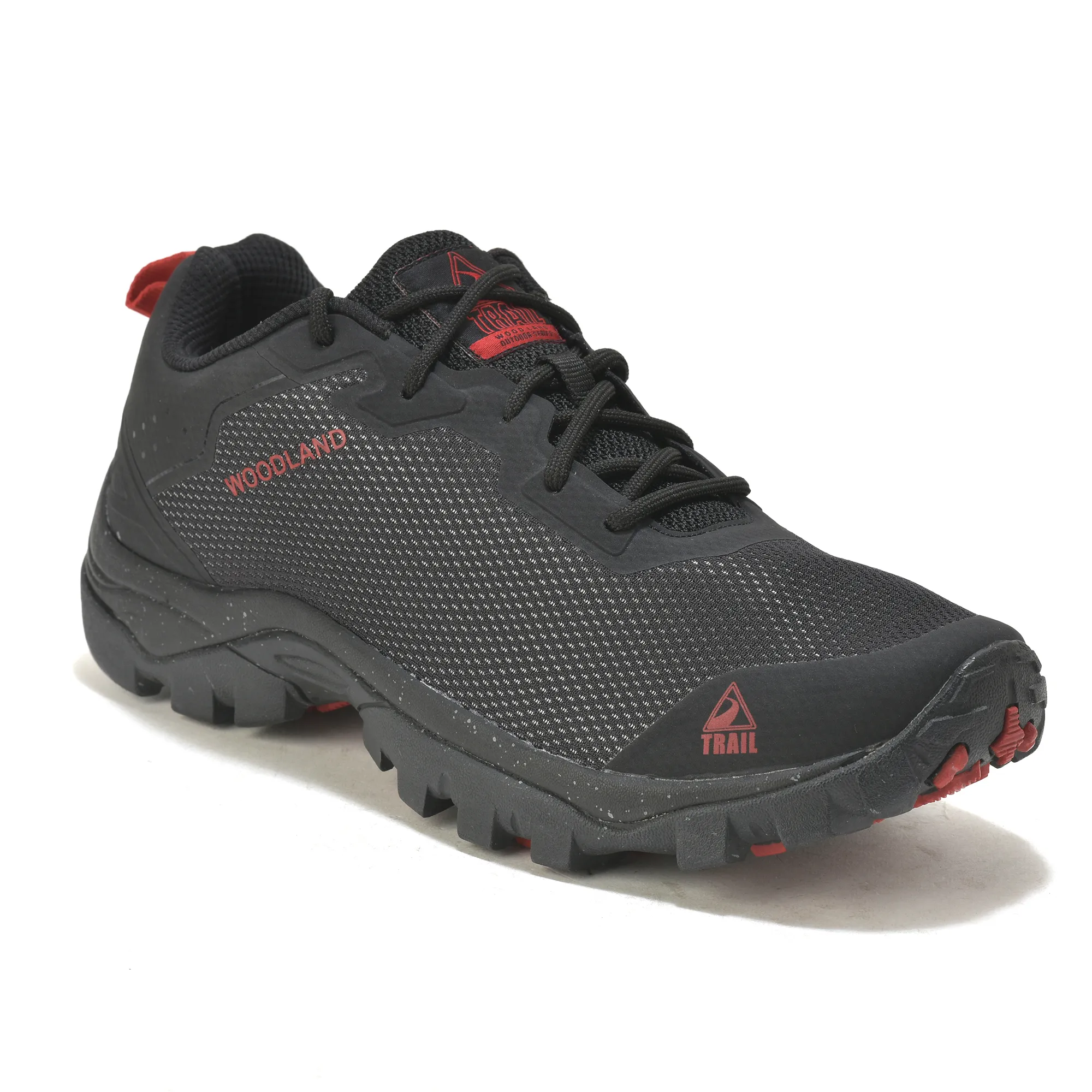 Woodland Black TrailMotion Mesh Hiking Shoes - Thumbnail 3
