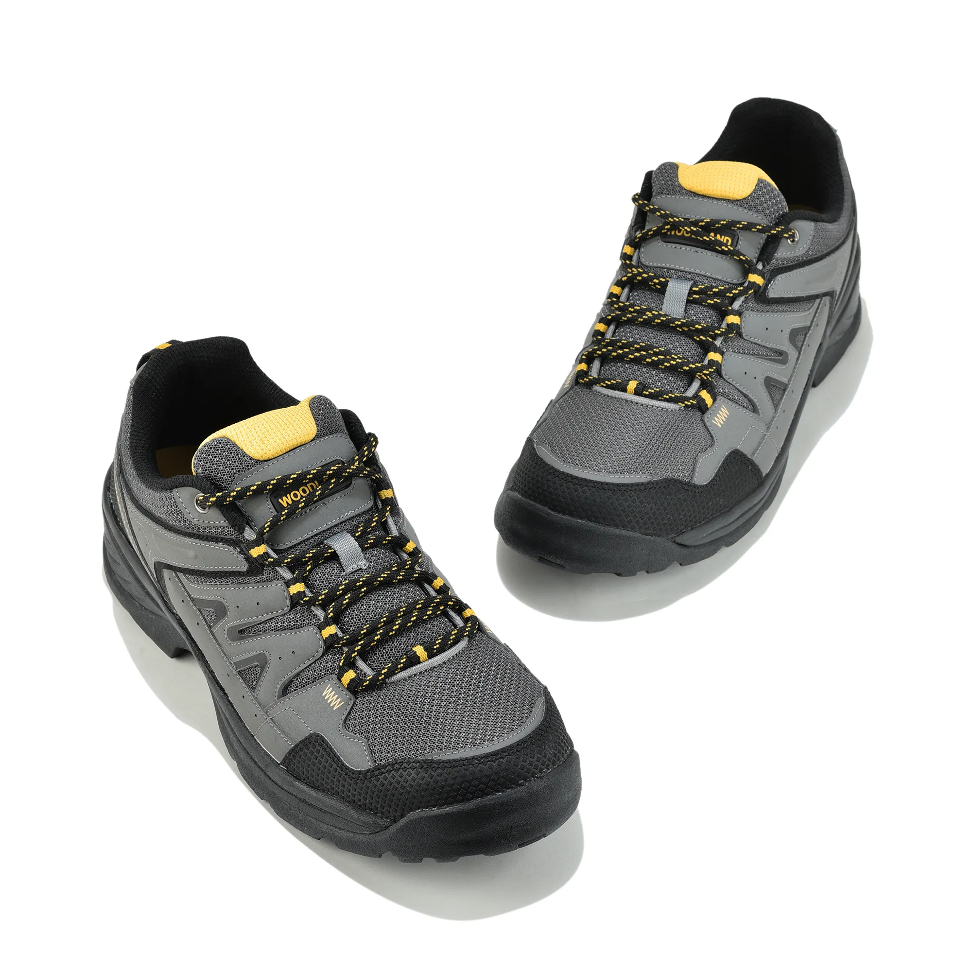 Mesh Pu Dgrey Hiking Shoes For Men - Thumbnail 4
