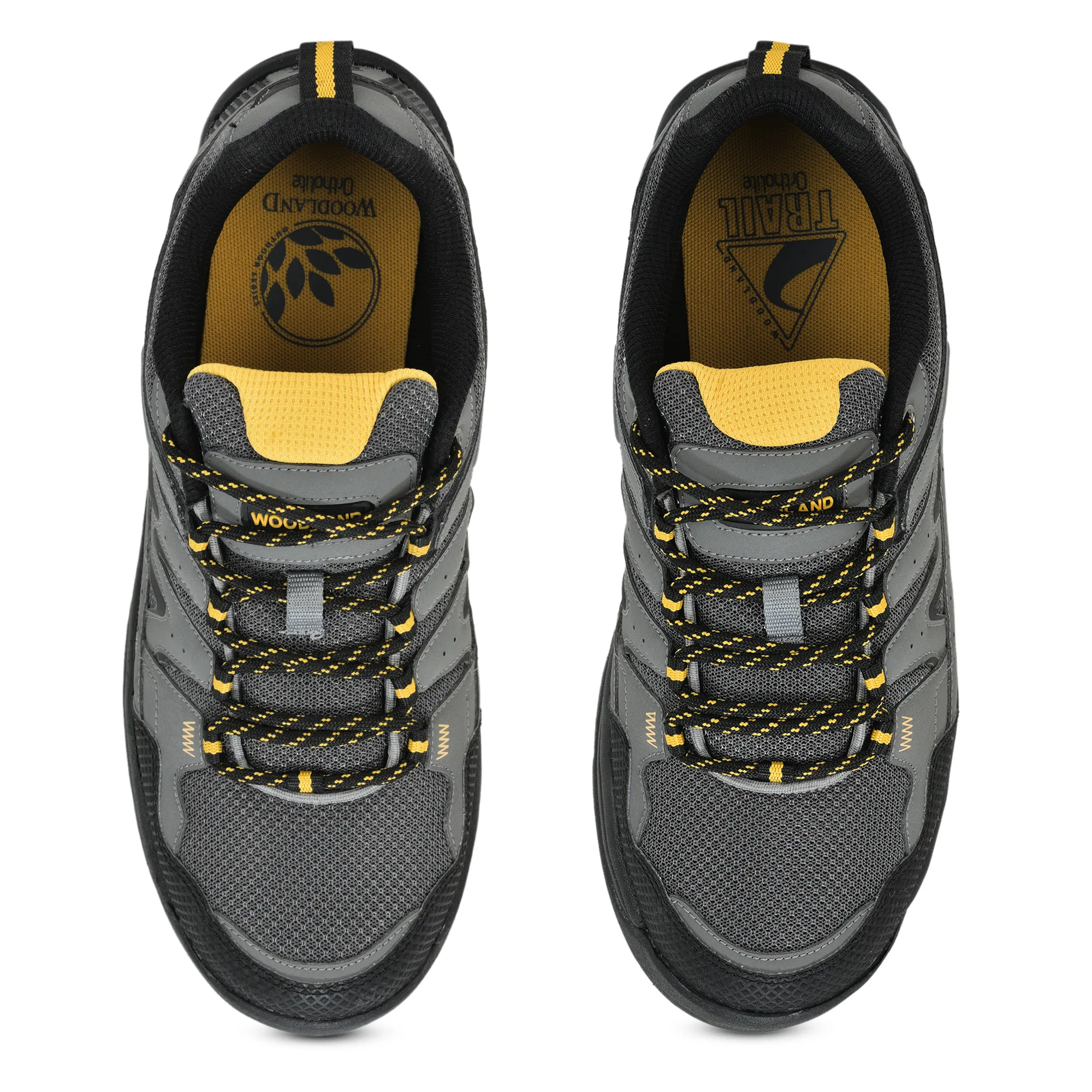 Mesh Pu Dgrey Hiking Shoes For Men - Thumbnail 5