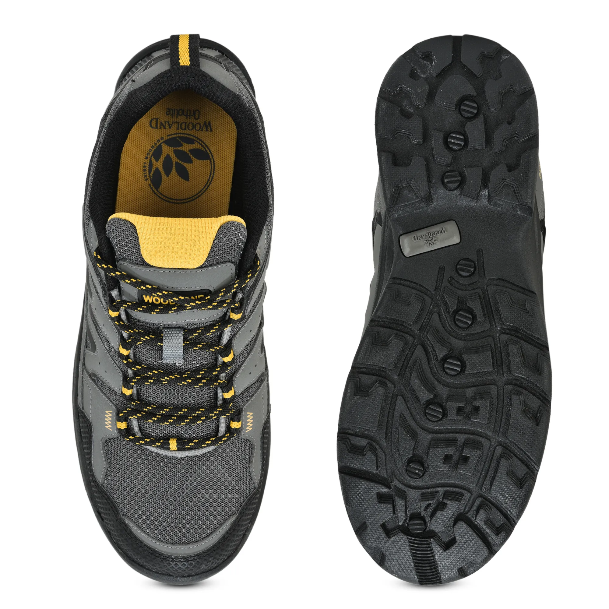 Mesh Pu Dgrey Hiking Shoes For Men - Thumbnail 9