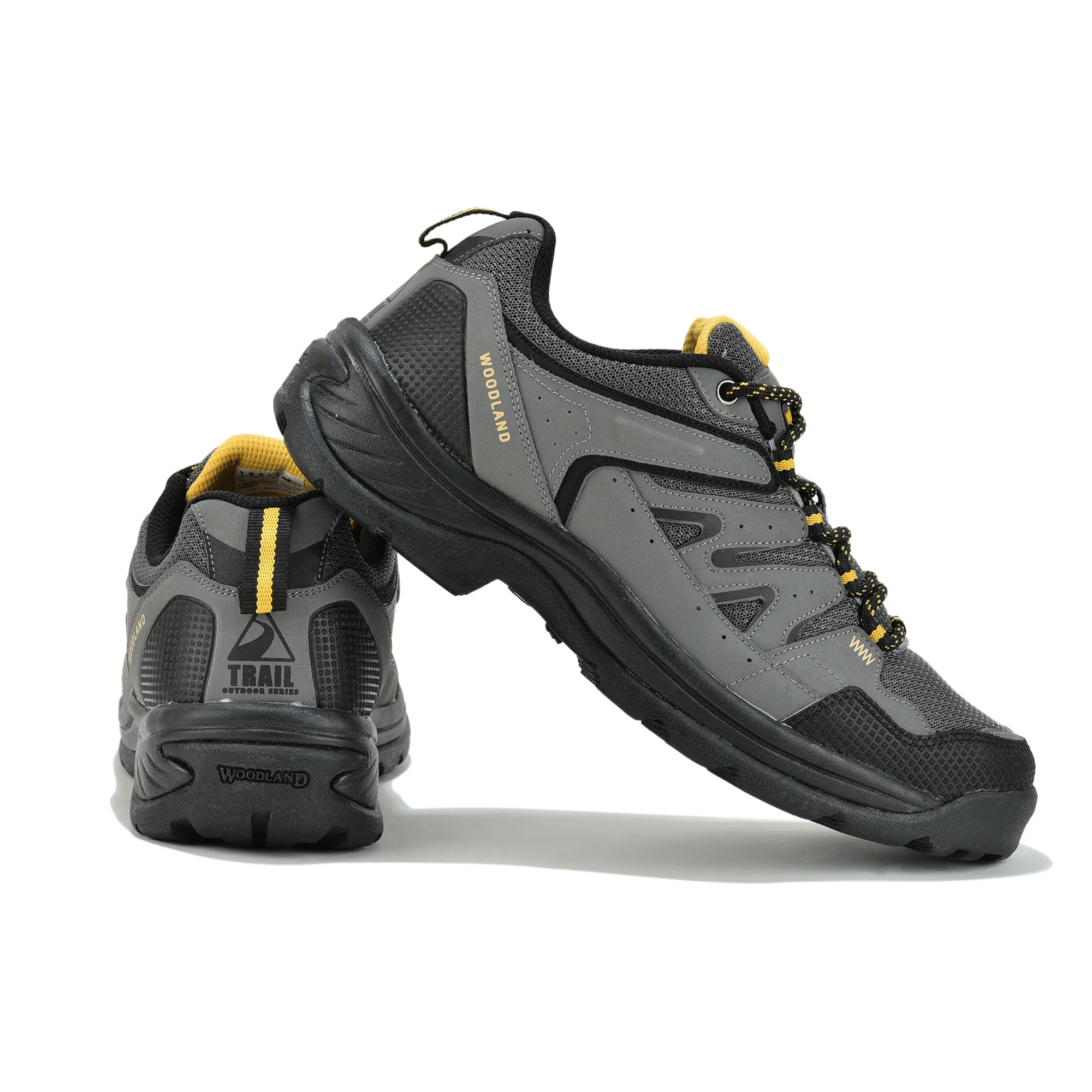 Mesh Pu Dgrey Hiking Shoes For Men - Thumbnail 10