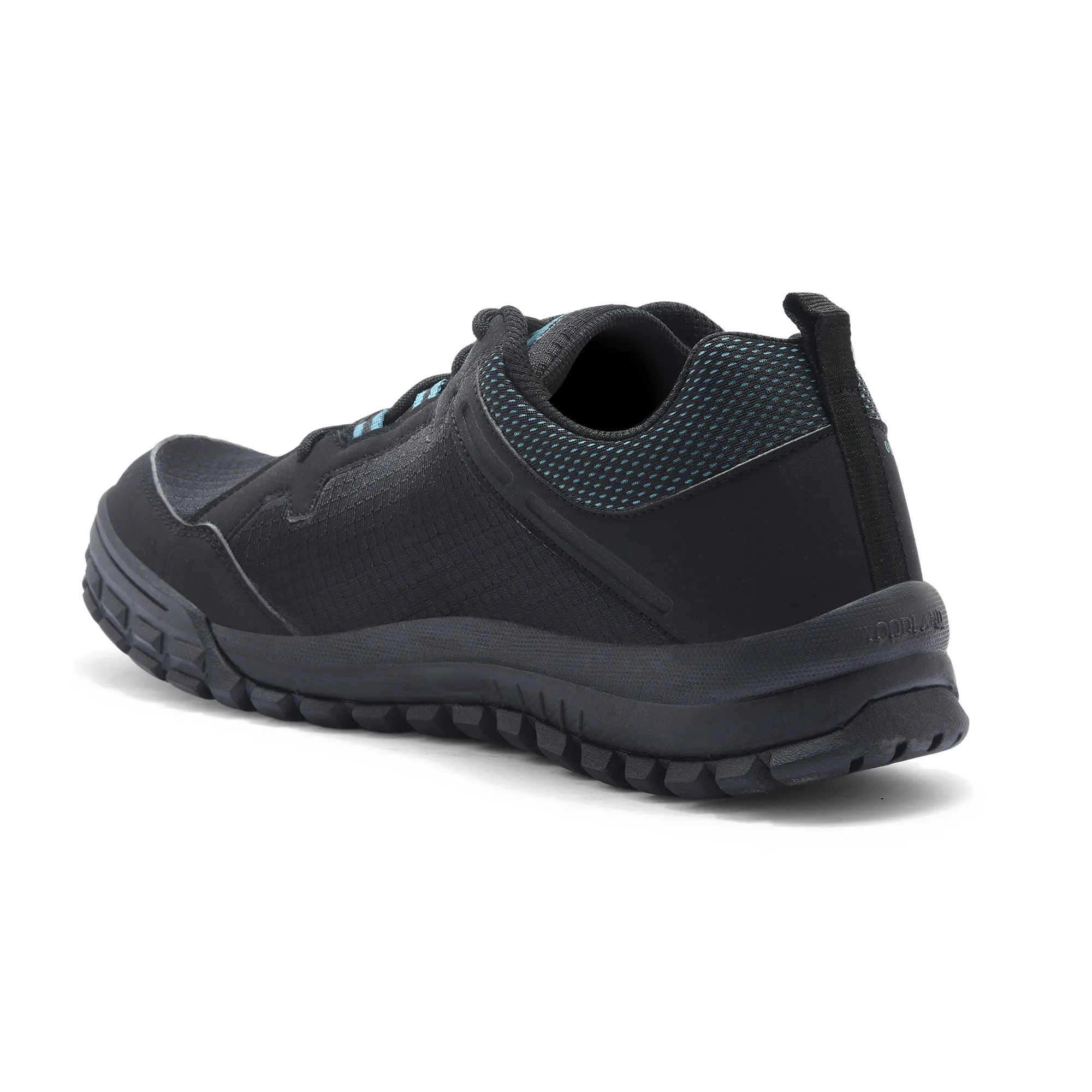 Woodland Men Black Mesh PU Hiking Shoes - Thumbnail 6