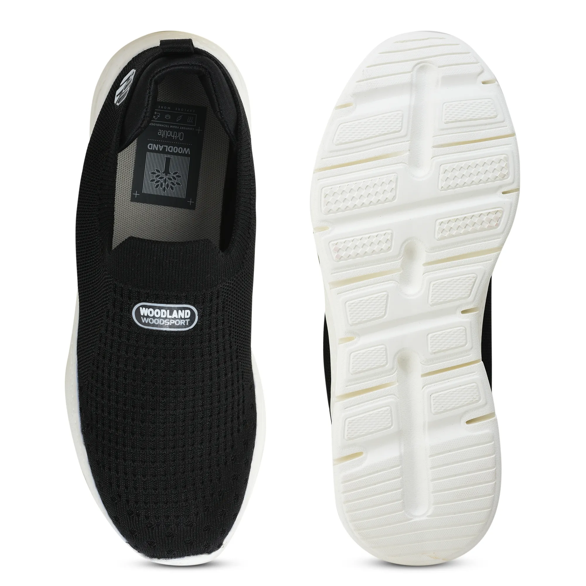 Men Black Mesh Slip-On Sports Shoes - Thumbnail 10