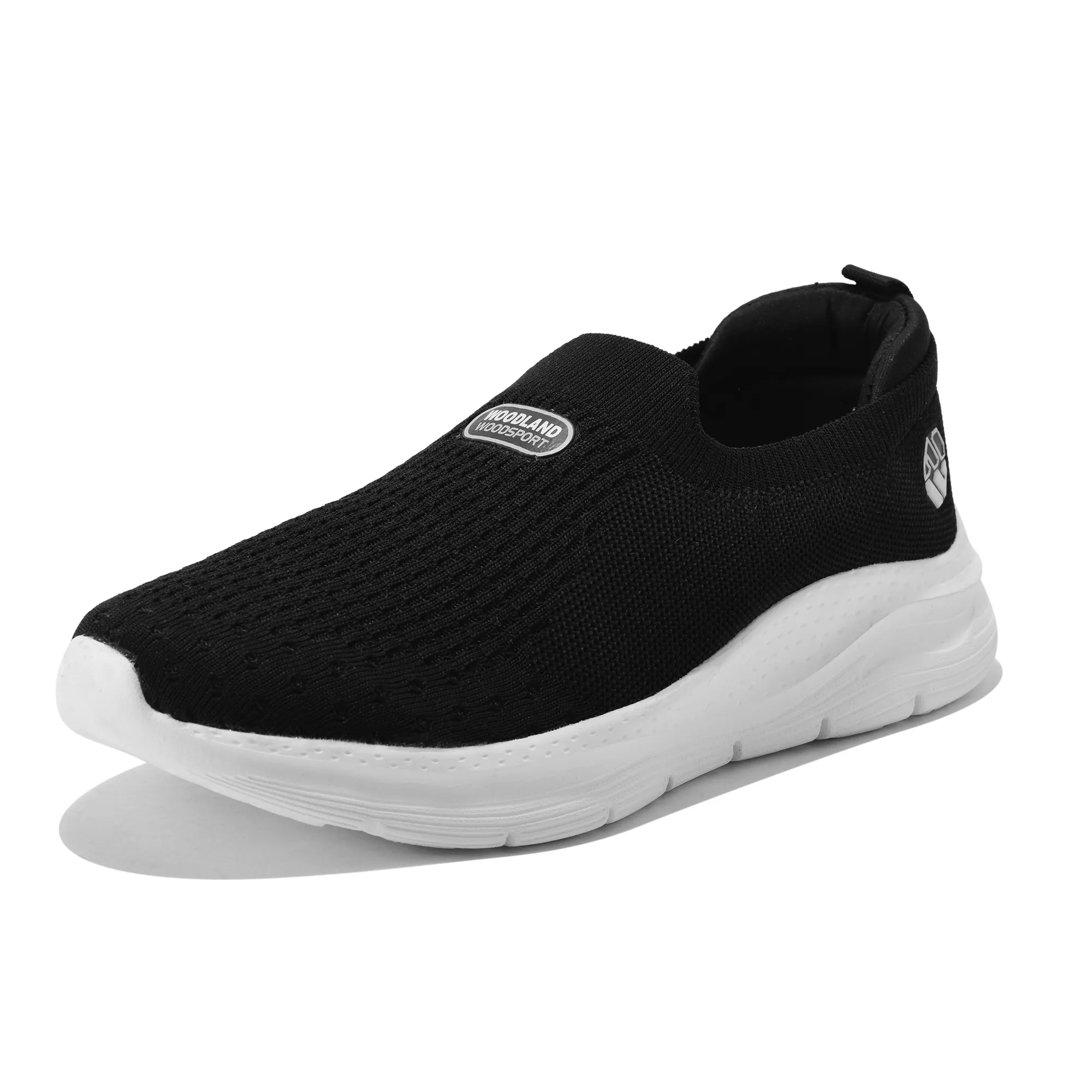 Men Black Mesh Slip-On Sports Shoes - Thumbnail 12