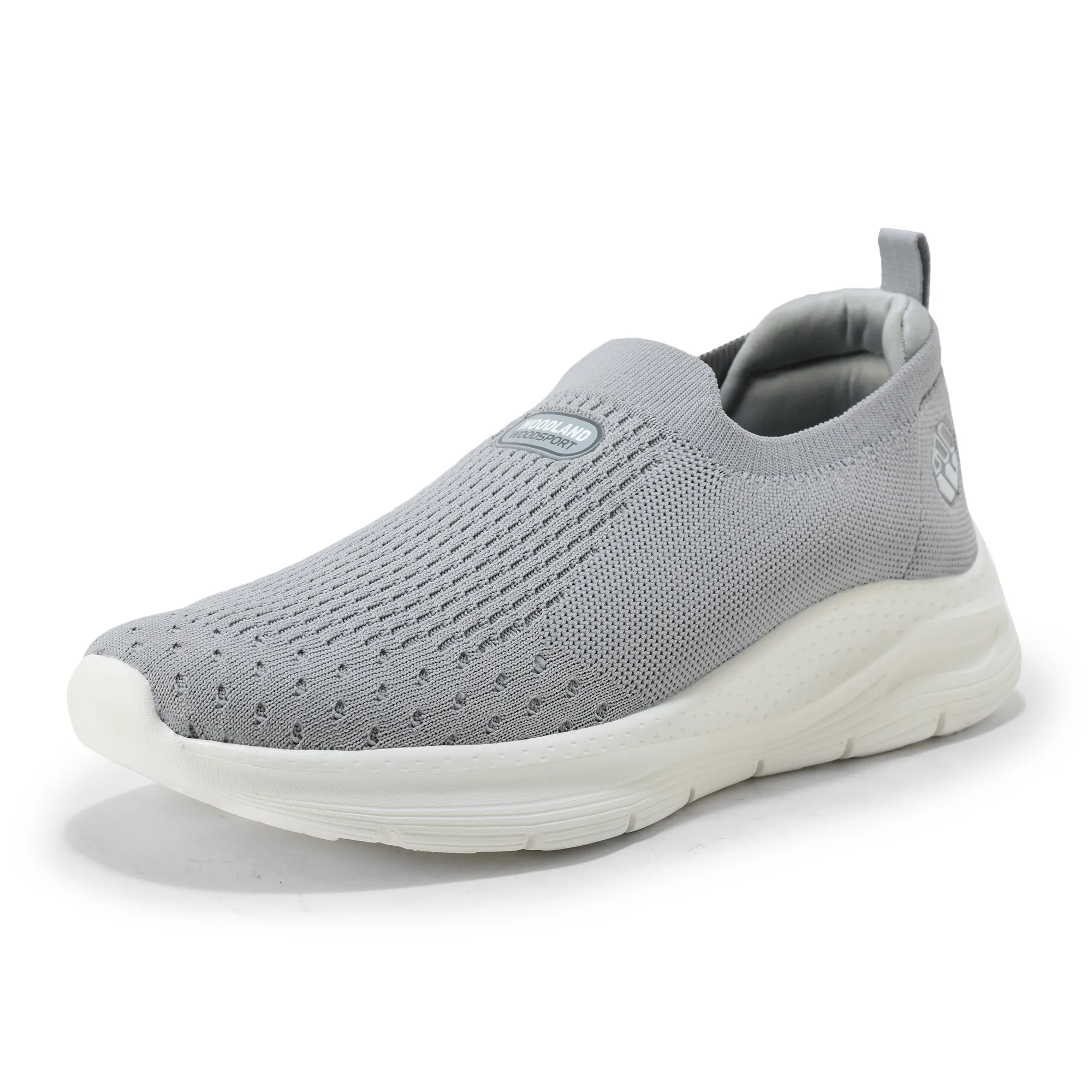 Men L-grey Mesh Slip-On Sports Shoes - Thumbnail 11