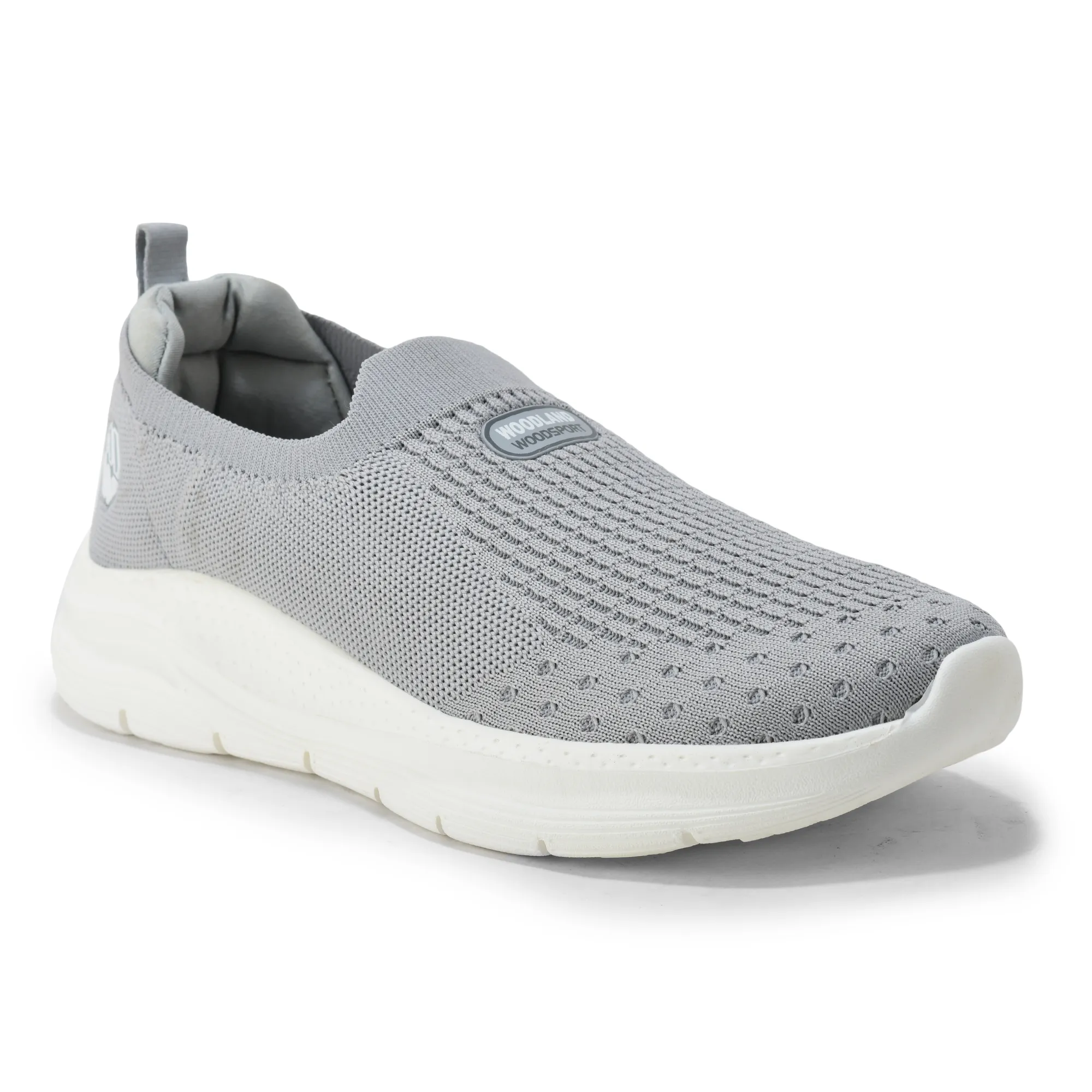 Men L-grey Mesh Slip-On Sports Shoes - Thumbnail 12