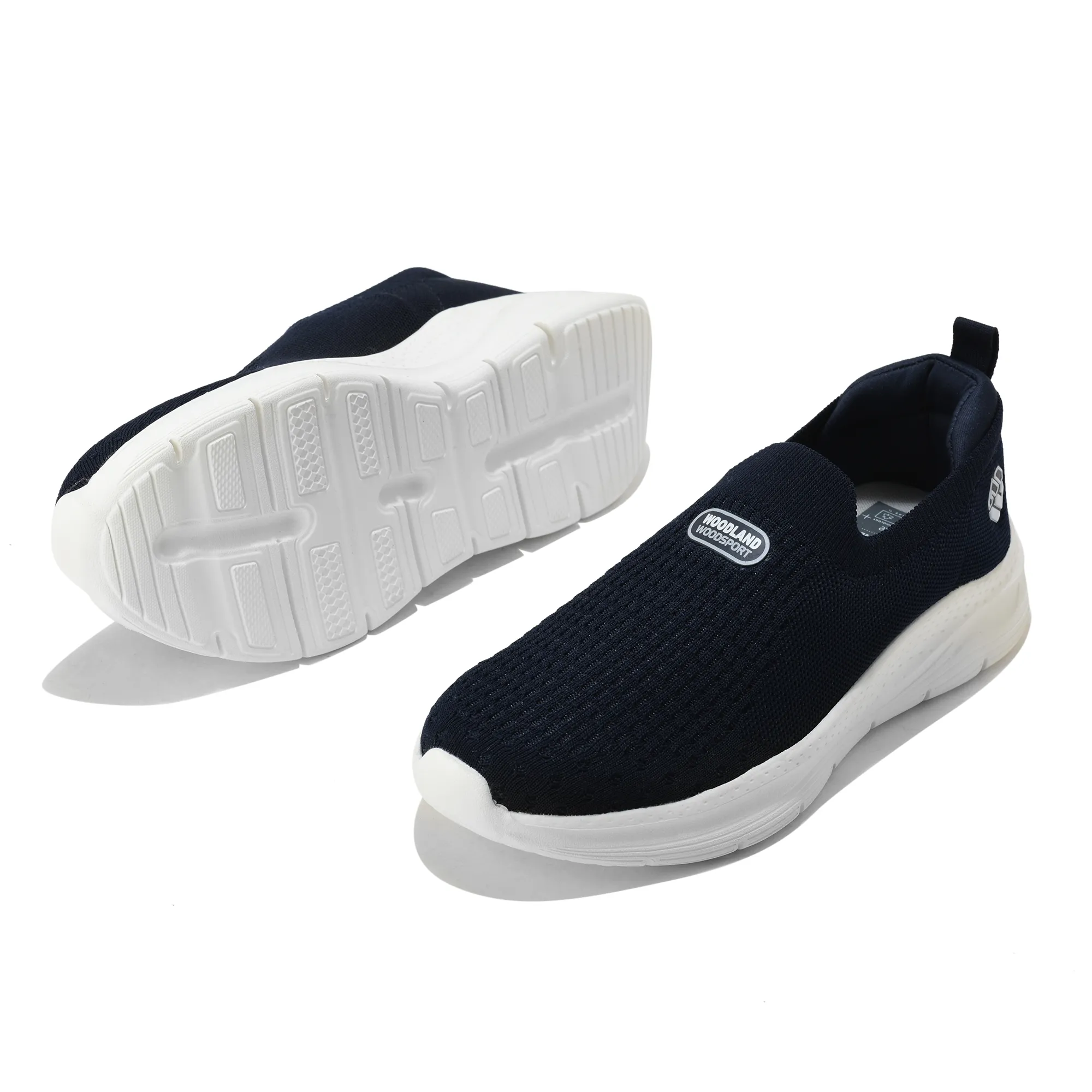 Men Navy Mesh Slip-On Sports Shoes - Thumbnail 7