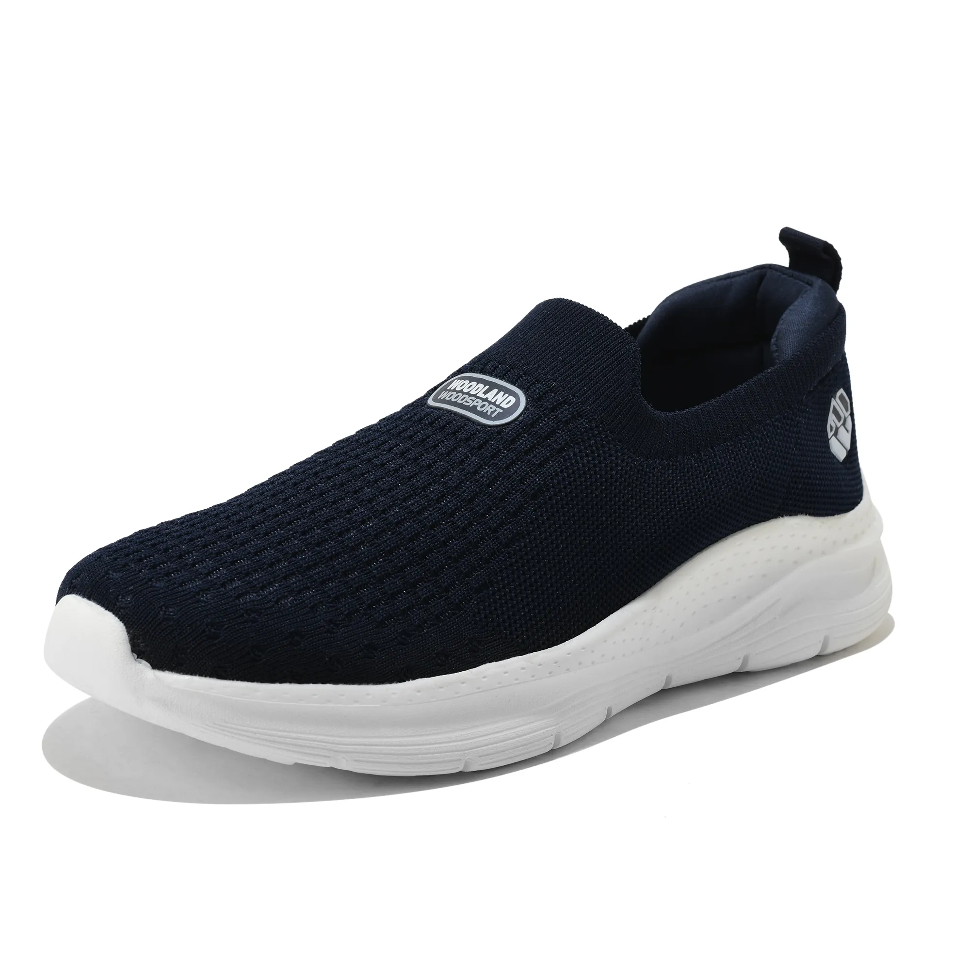 Men Navy Mesh Slip-On Sports Shoes - Thumbnail 12