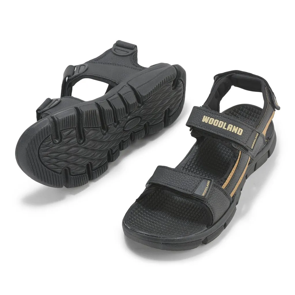 Black Sandal for Men - Thumbnail 4