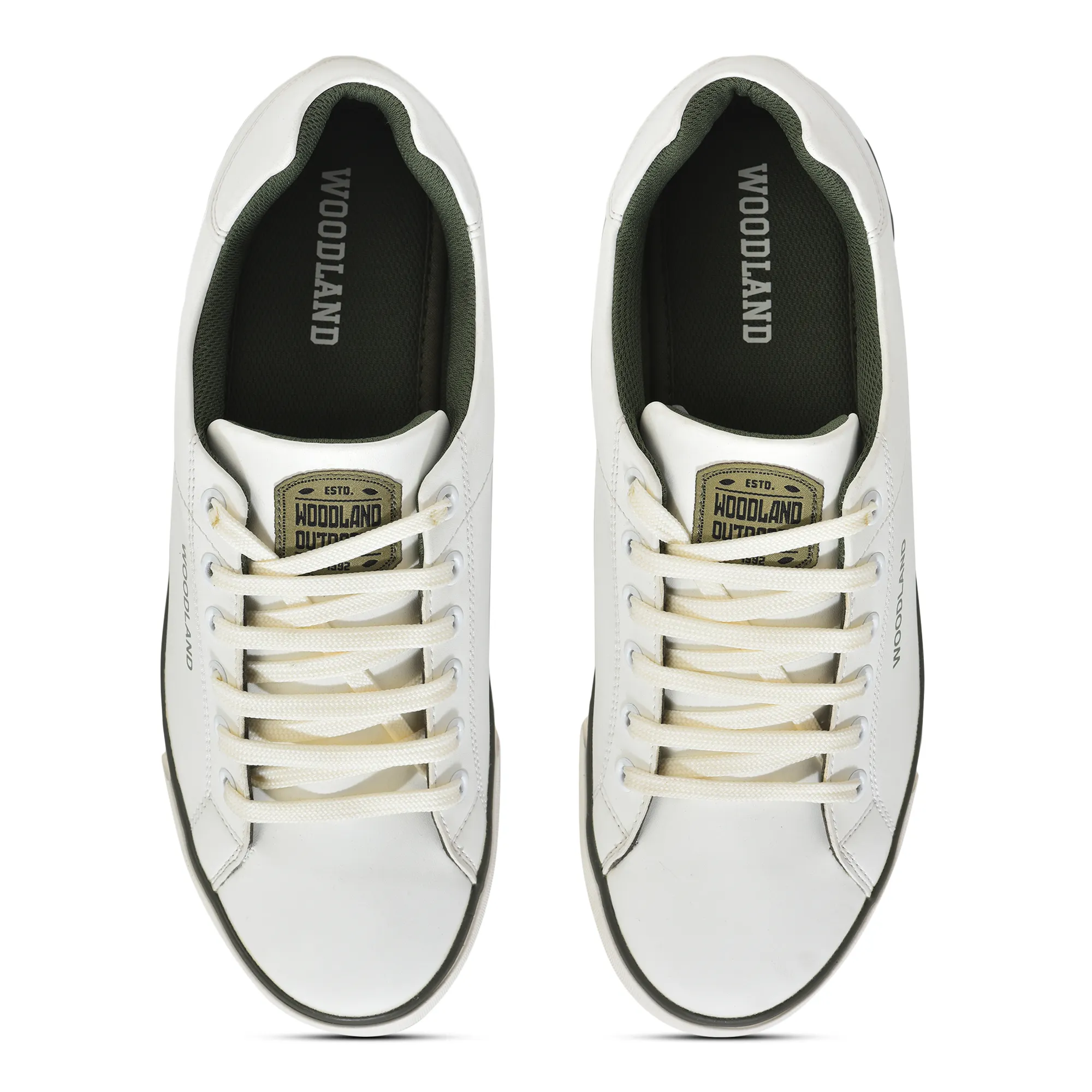 White Casual Lace Up Shoes For Men - Thumbnail 3