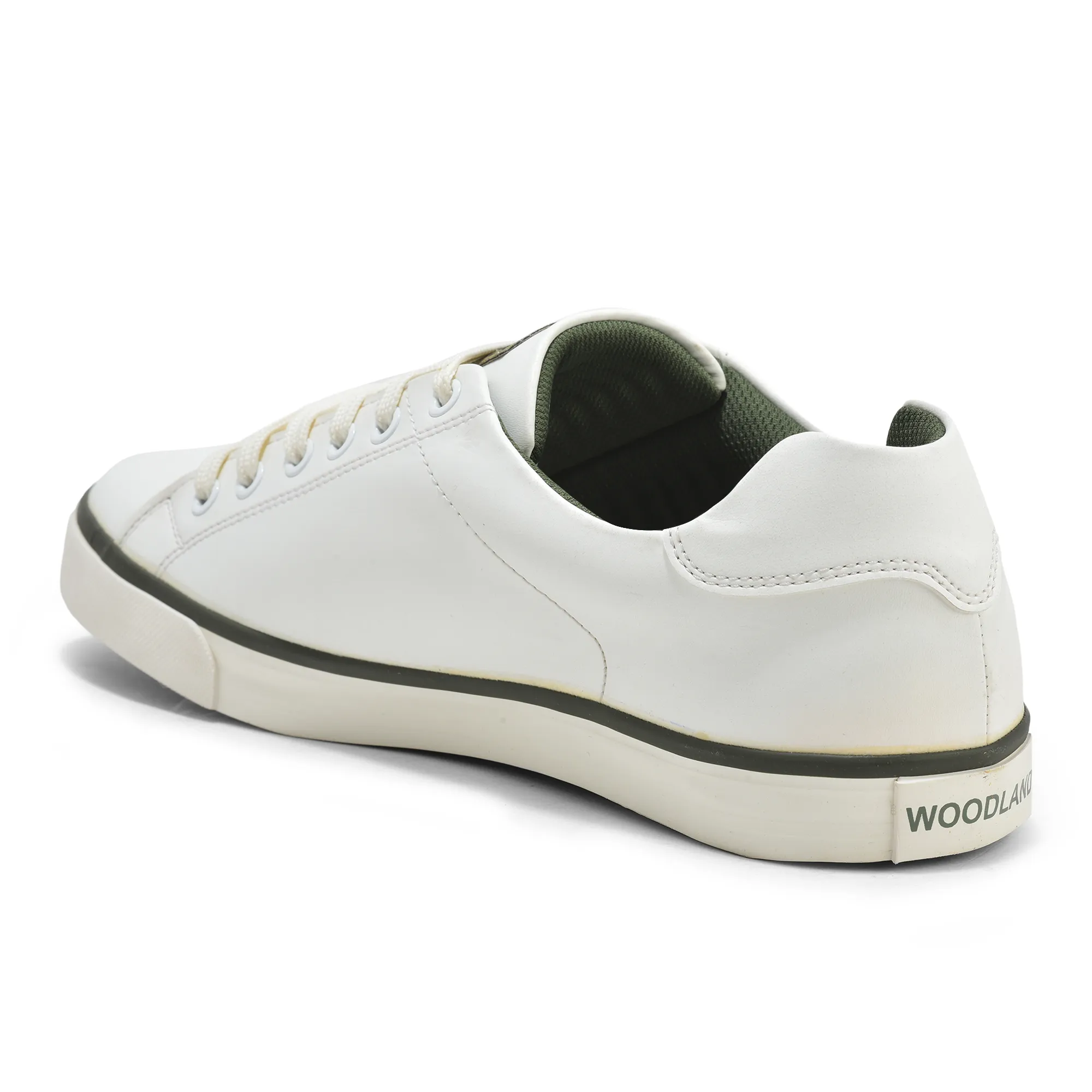 White Casual Lace Up Shoes For Men - Thumbnail 5
