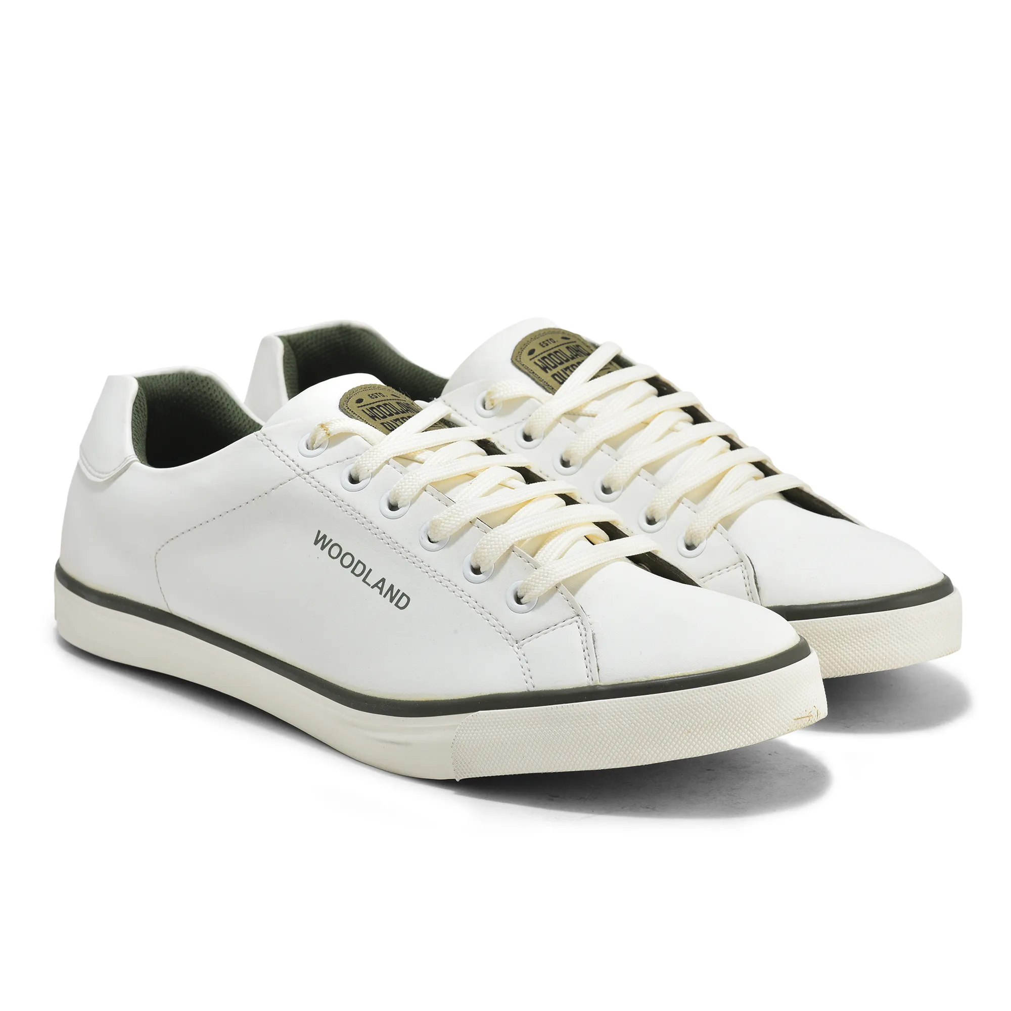 White Casual Lace Up Shoes For Men - Thumbnail 6