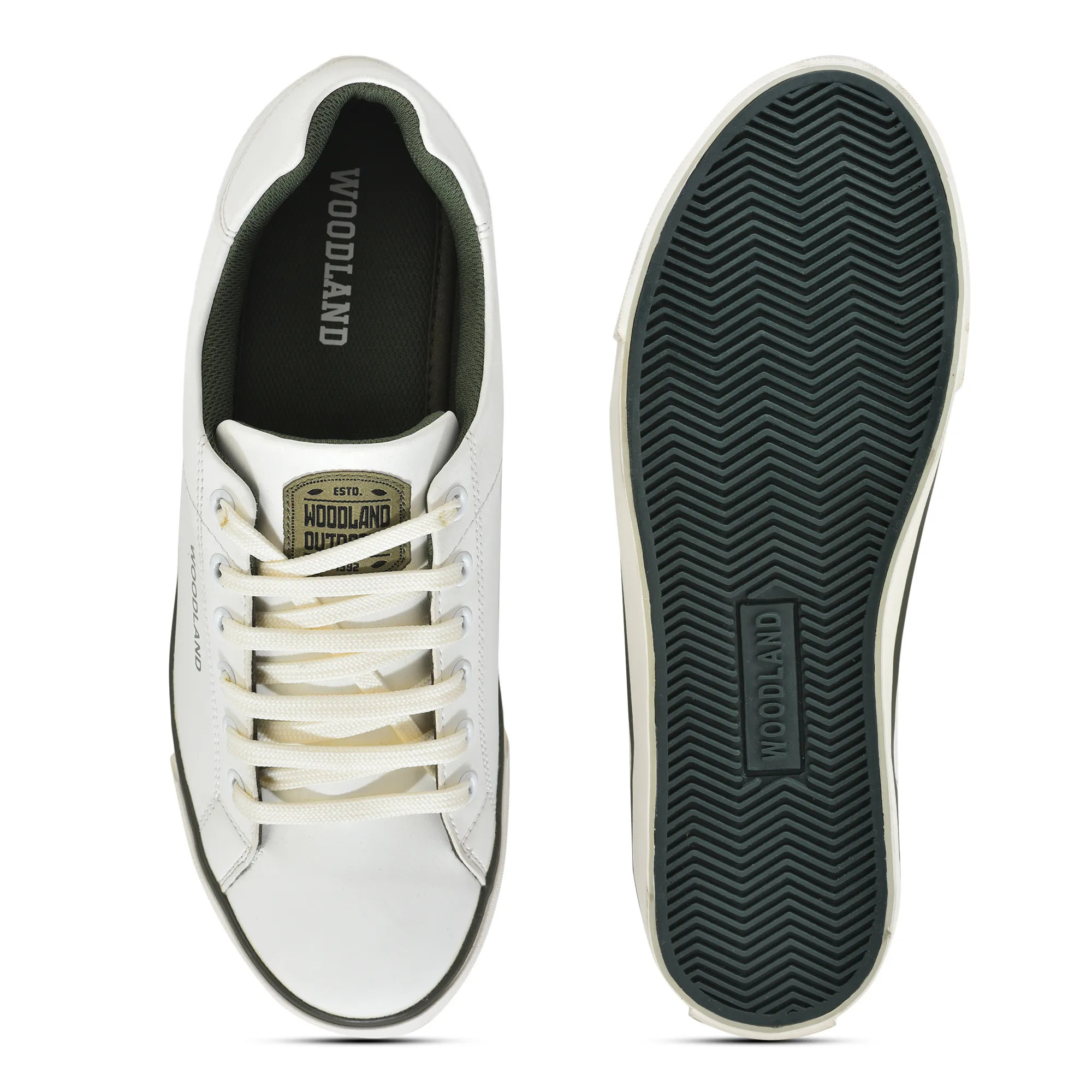 White Casual Lace Up Shoes For Men - Thumbnail 7