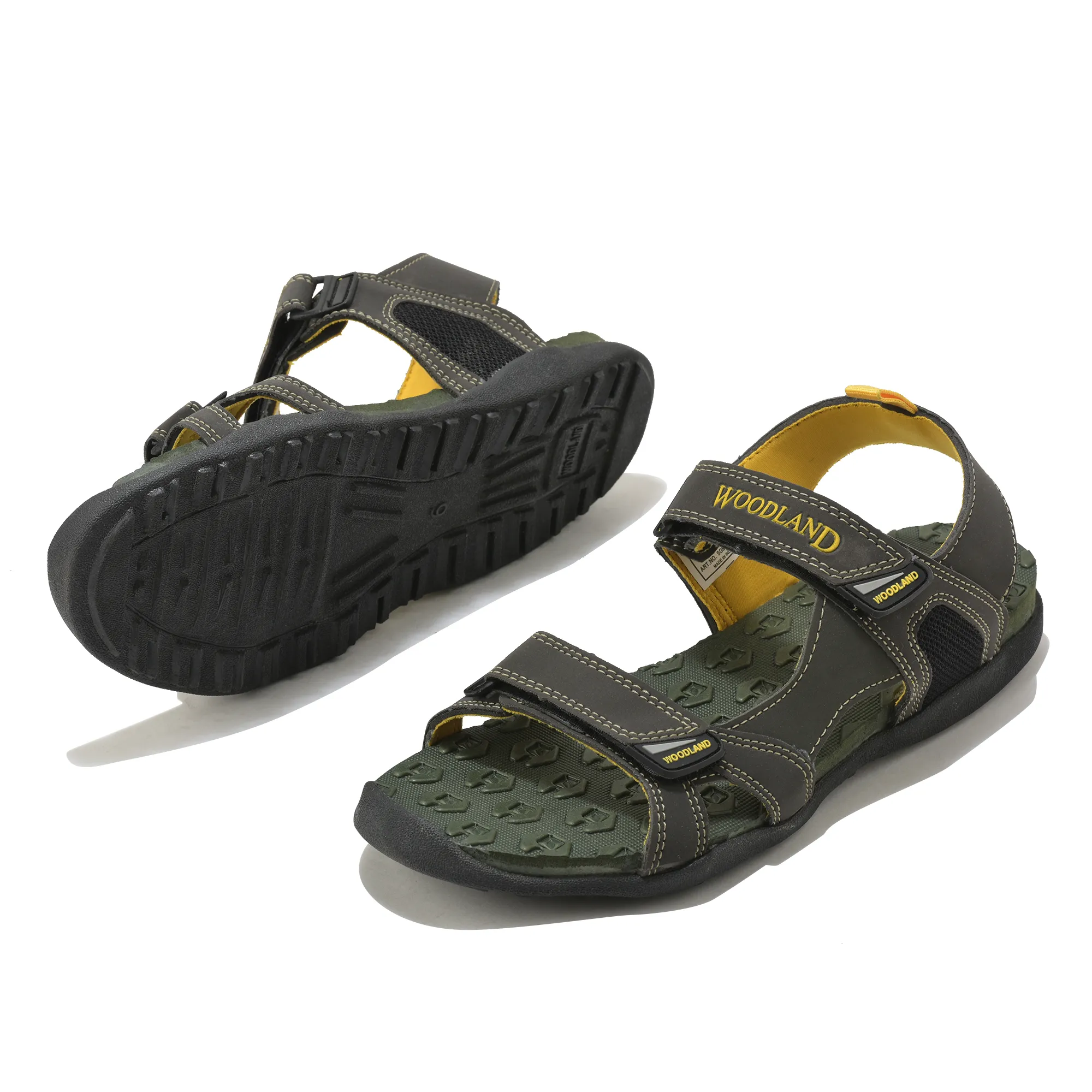 Woodland Men's Olive Green Performance Sports Sandals - Thumbnail 6