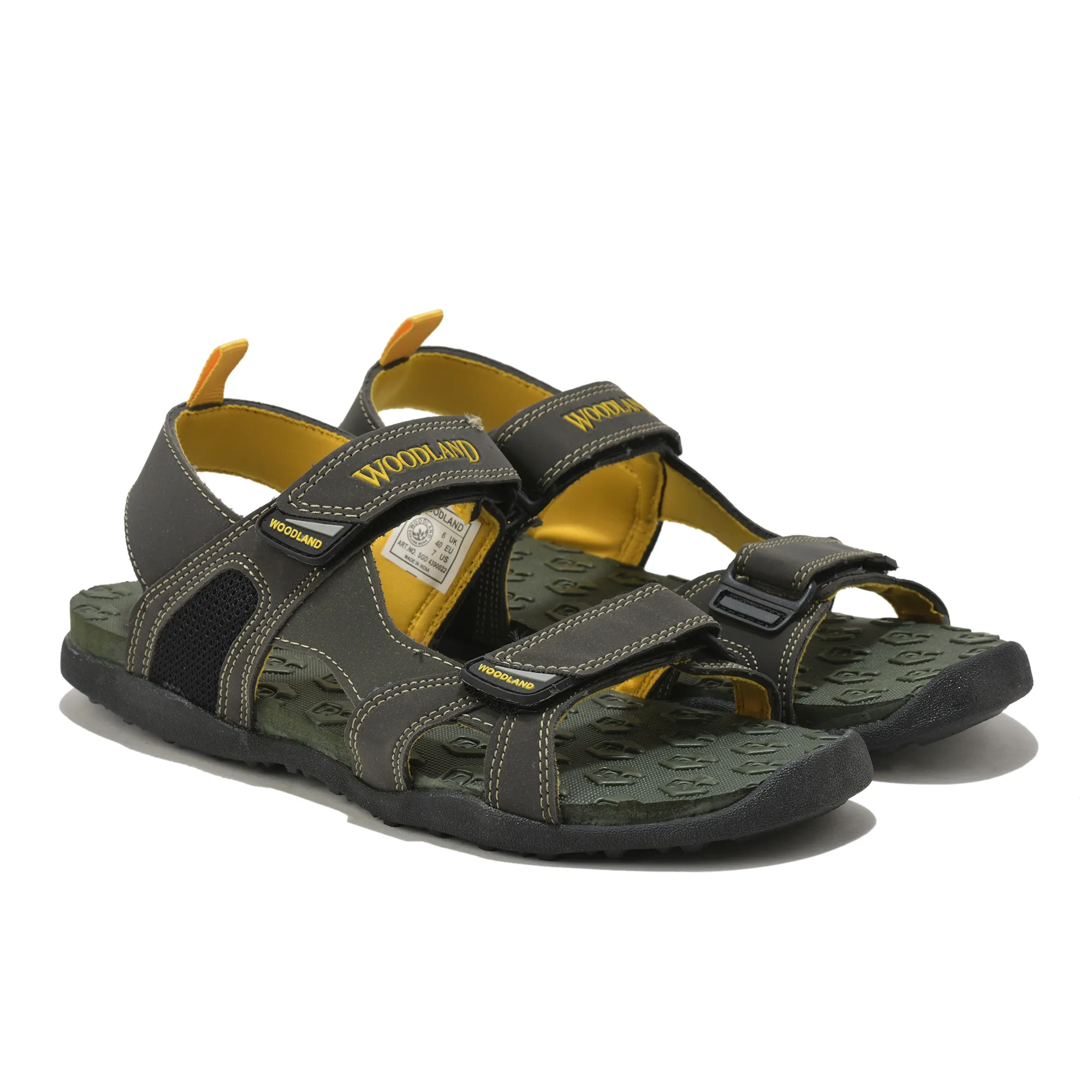 Woodland Men's Olive Green Performance Sports Sandals - Thumbnail 8