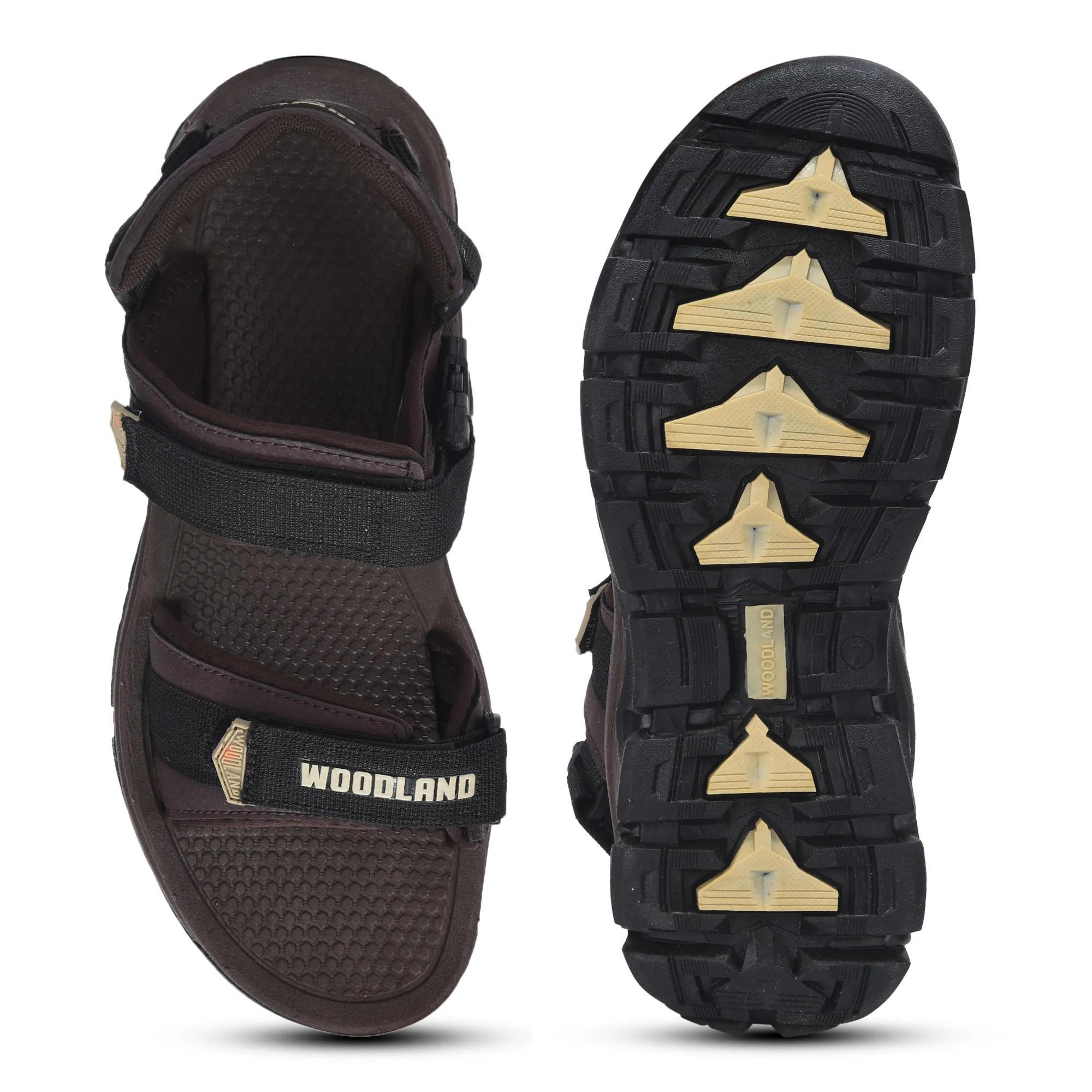 Woodland Brown Men Outdoor Sports Sandal - Thumbnail 8