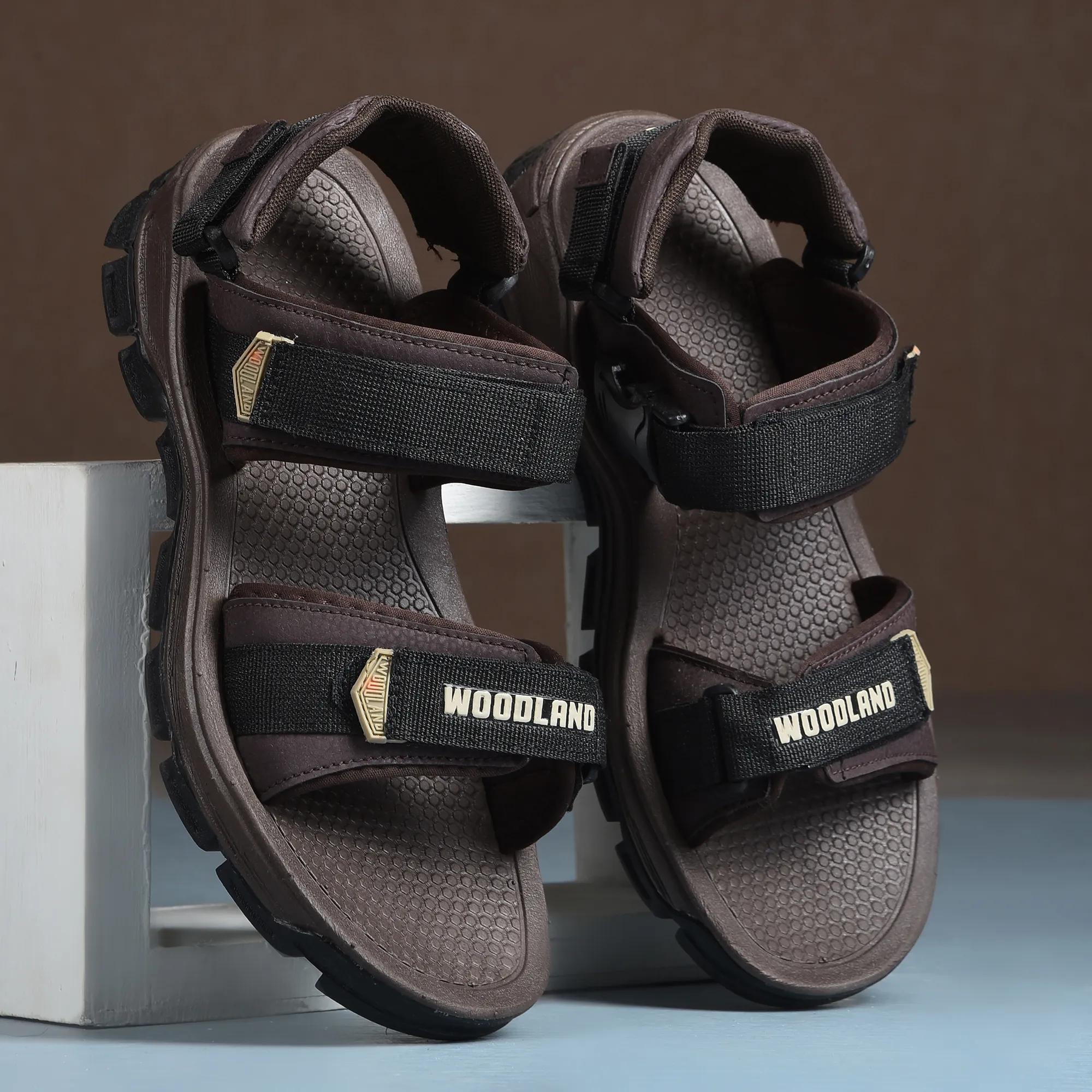 Woodland Brown Men Outdoor Sports Sandal - Thumbnail 9