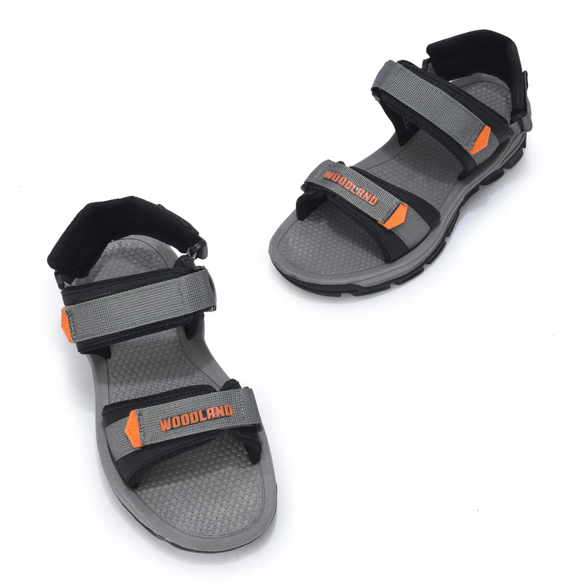 Woodland Grey Men Outdoor Sports Sandal - Thumbnail 2