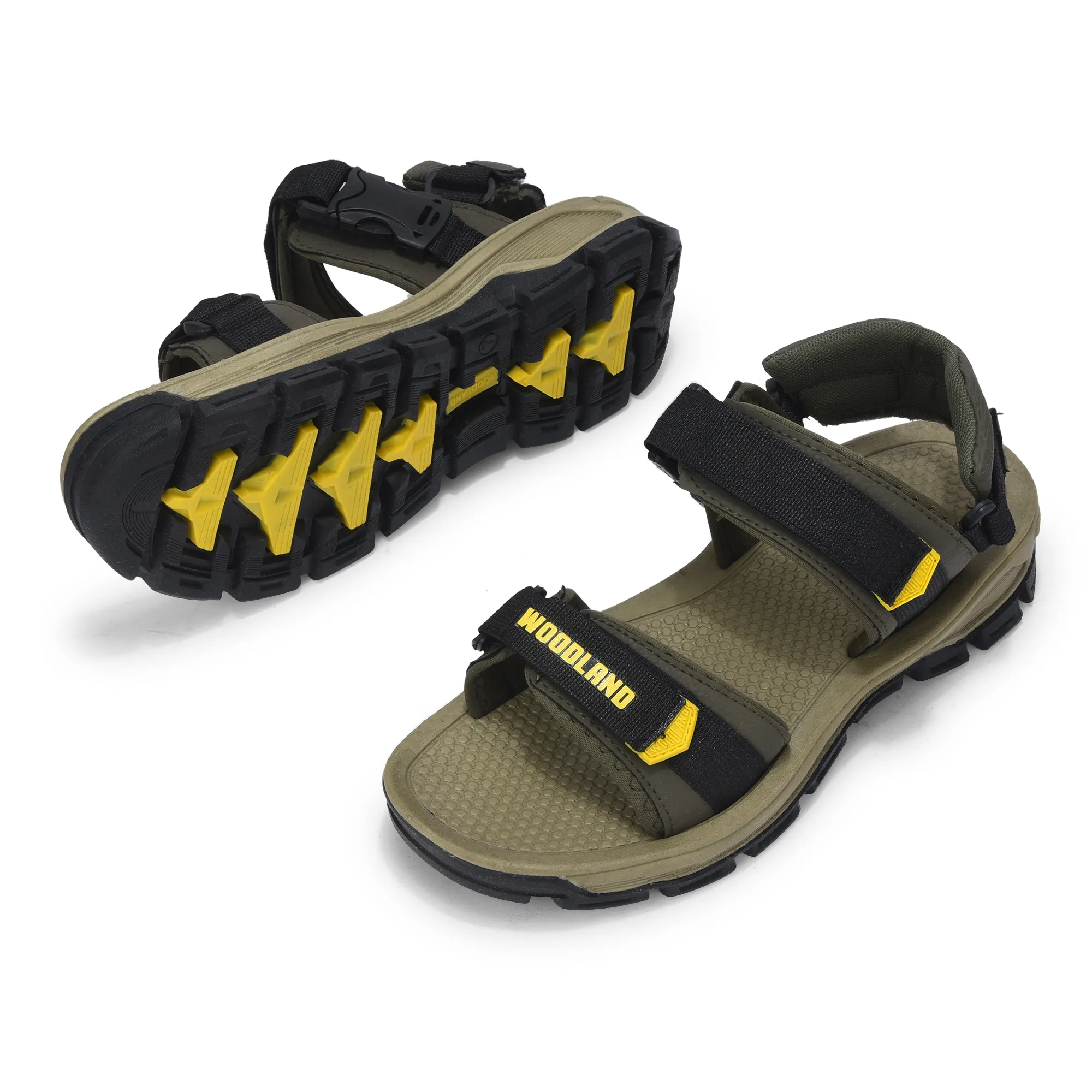 Woodland Olive Men Outdoor Sports Sandal - Thumbnail 5