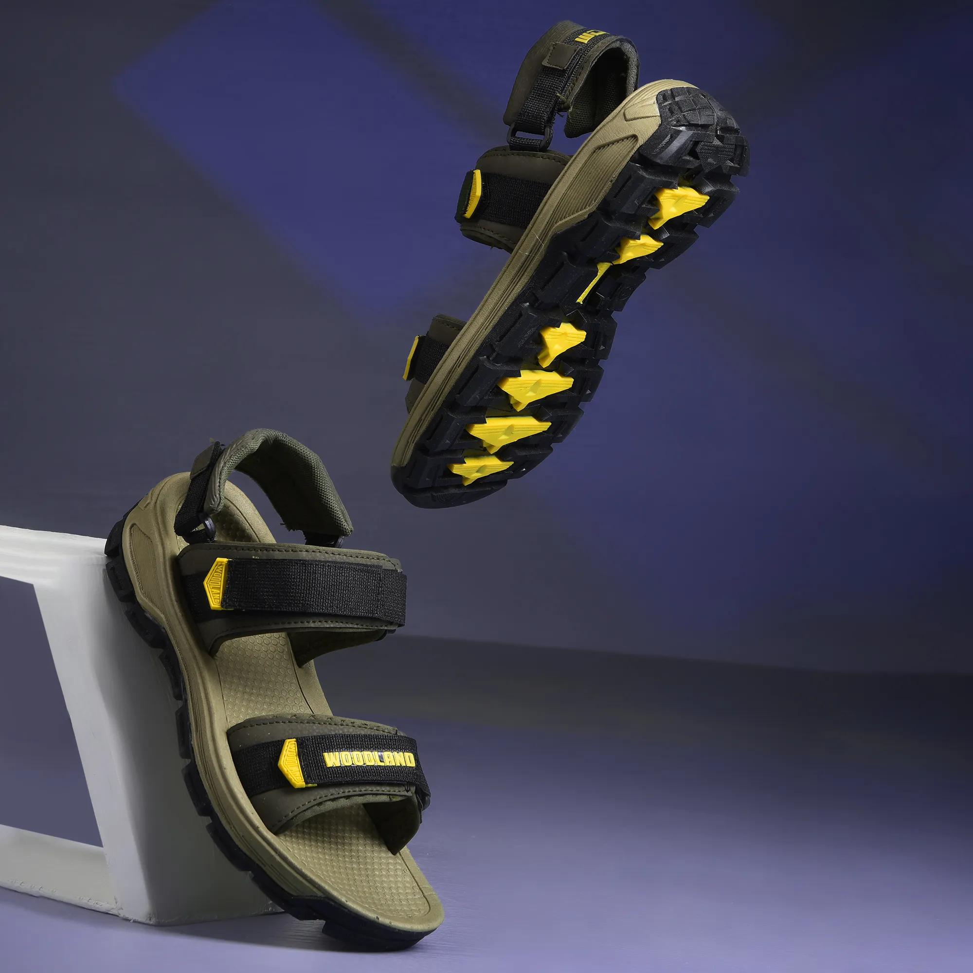 Woodland Olive Men Outdoor Sports Sandal - Thumbnail 9