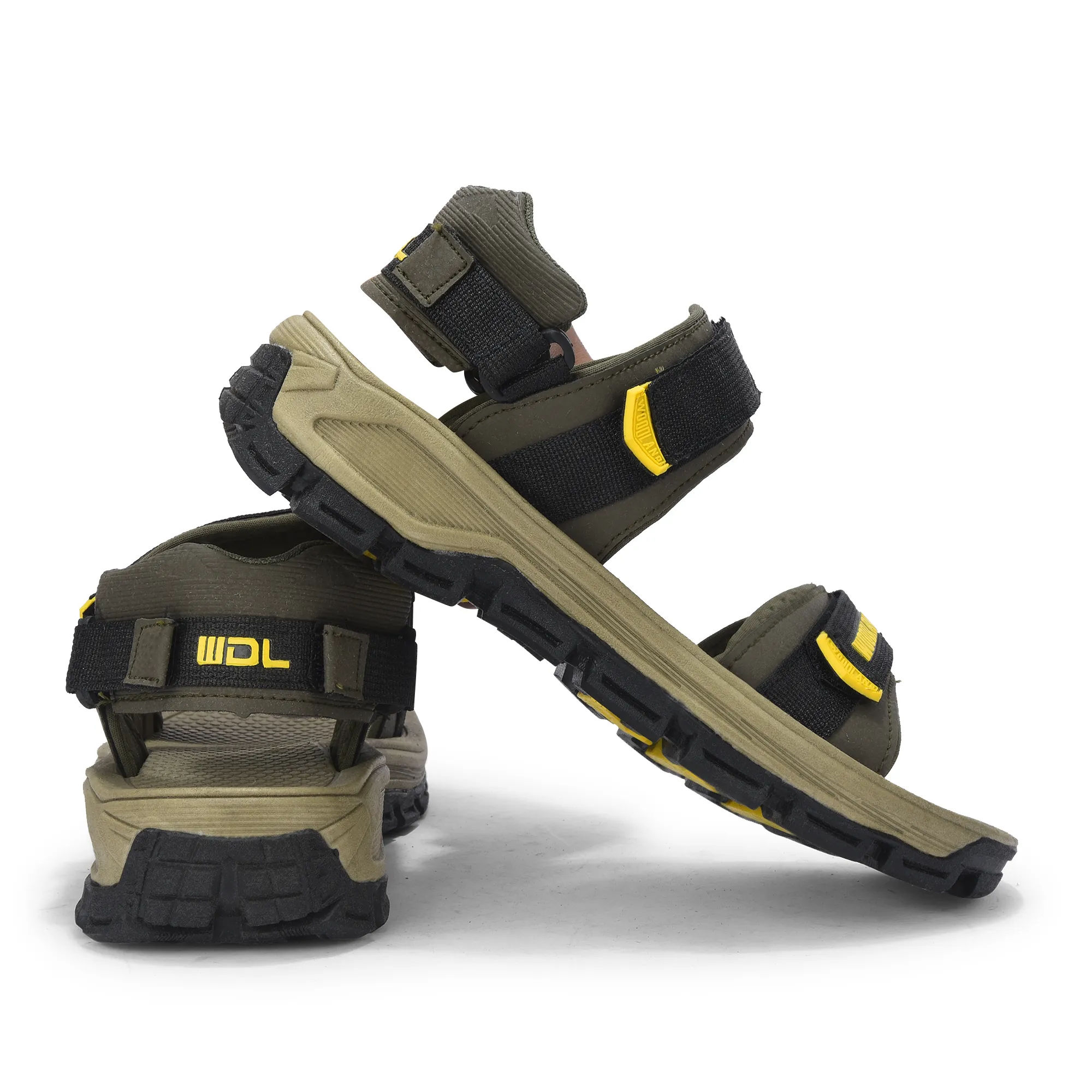 Woodland Olive Men Outdoor Sports Sandal - Thumbnail 10