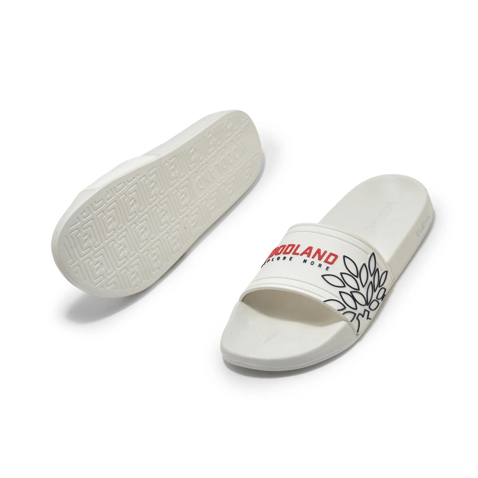 White Slide Sandal for Men - Thumbnail 4
