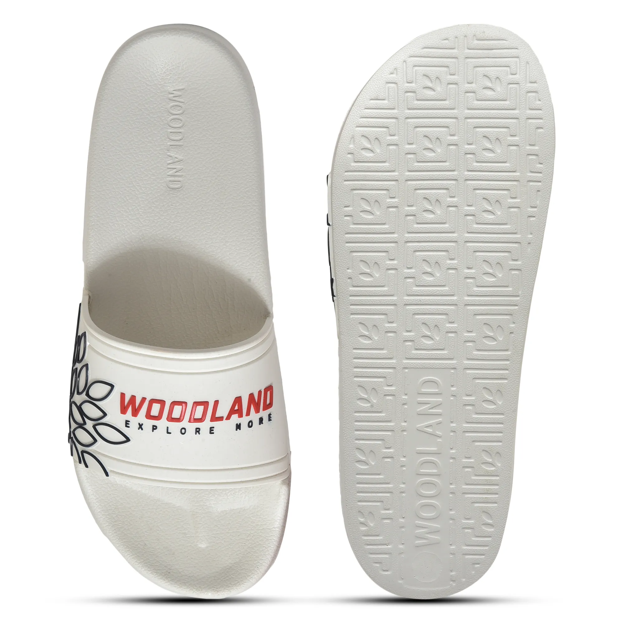 White Slide Sandal for Men - Thumbnail 7