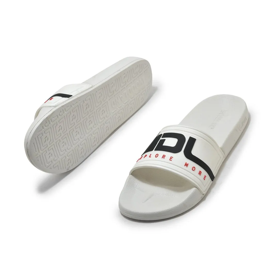 White Slide sandal for men - Thumbnail 4