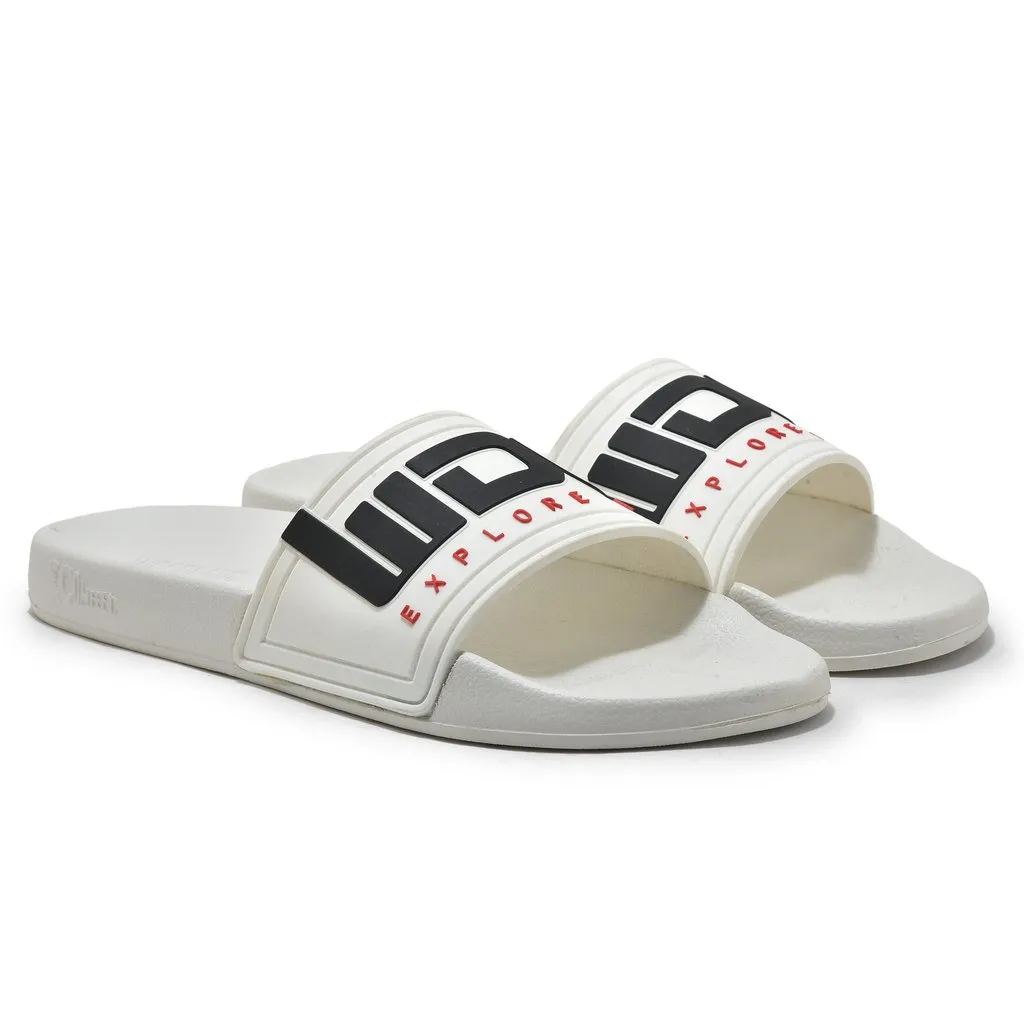 White Slide sandal for men - Thumbnail 6