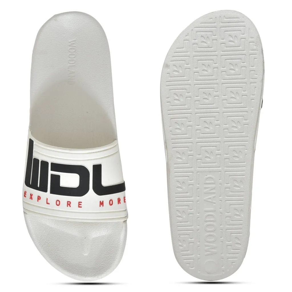White Slide sandal for men - Thumbnail 7