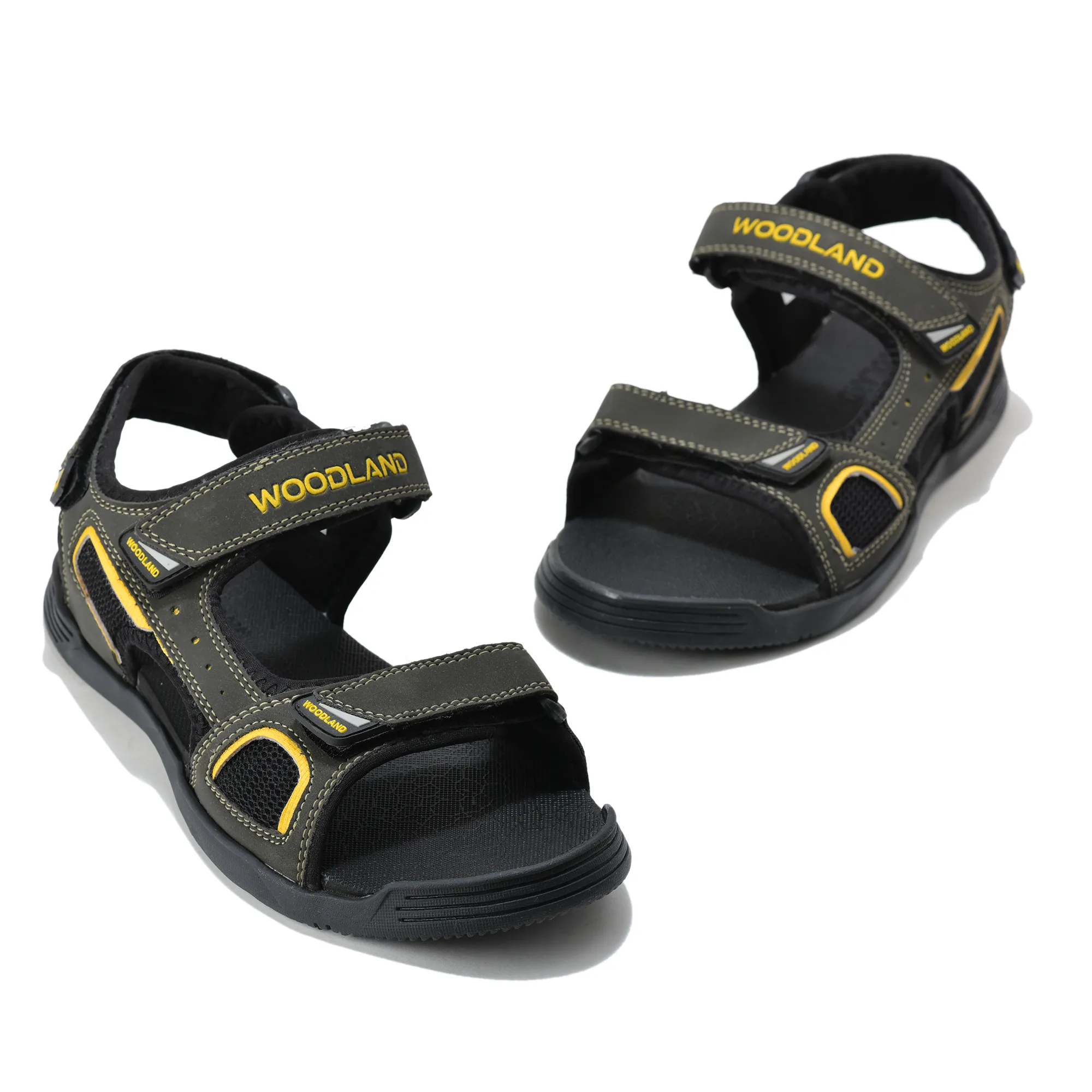 Woodland Men's Olive Green Utility Sports Sandals - Thumbnail 4