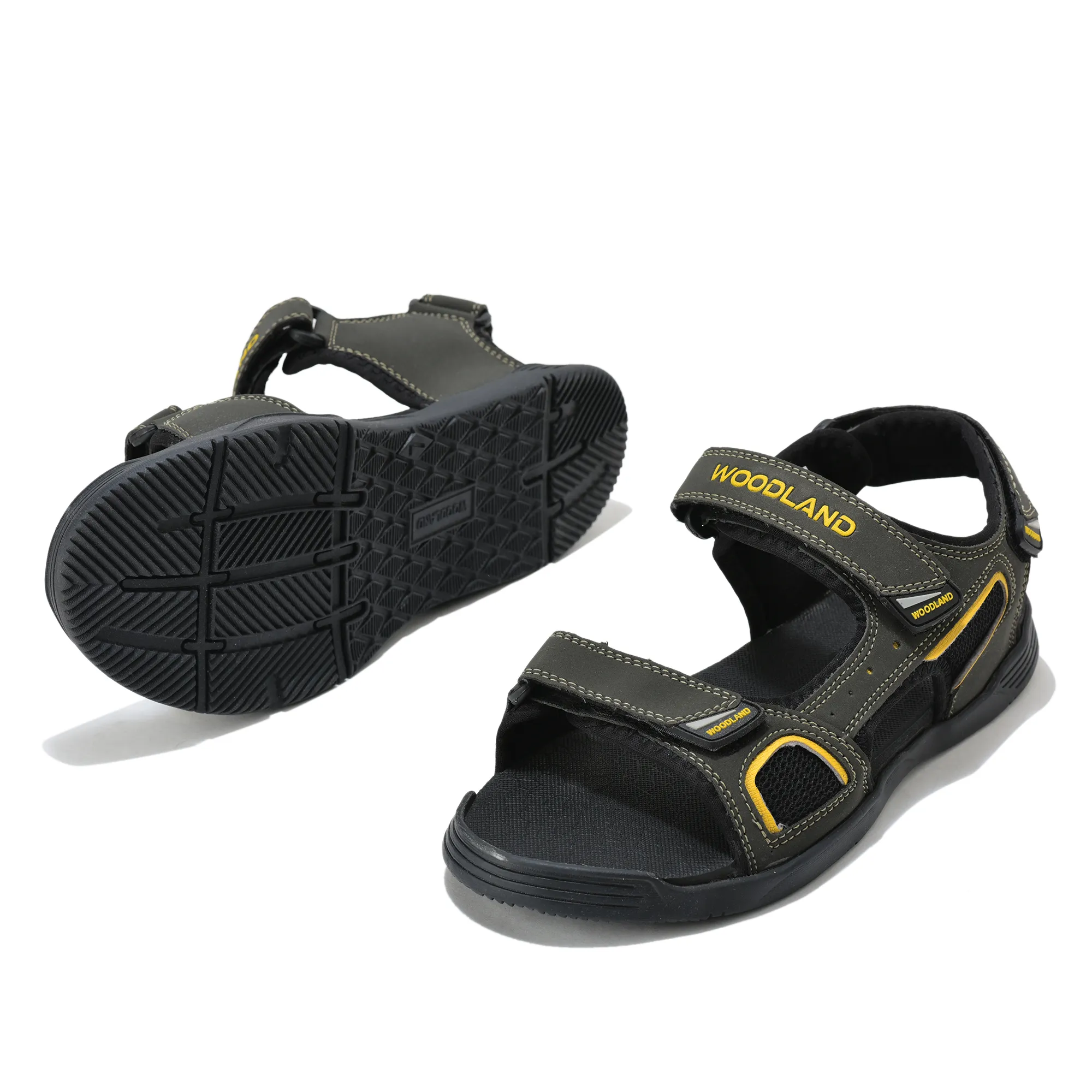 Woodland Men's Olive Green Utility Sports Sandals - Thumbnail 6