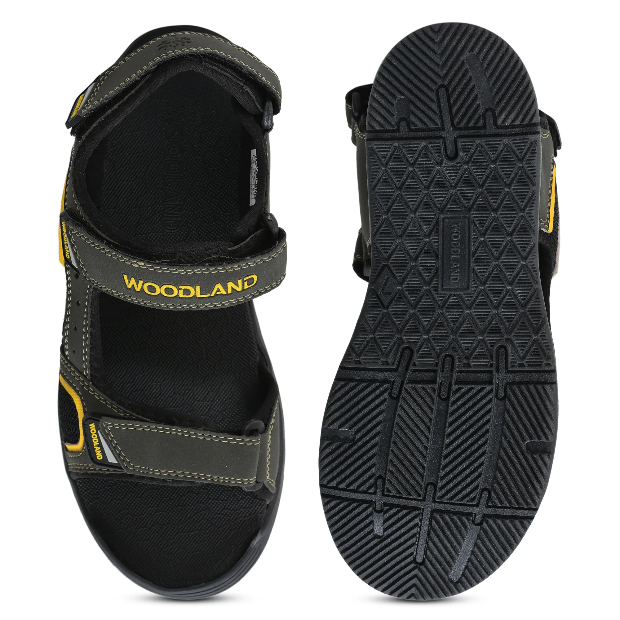 Woodland Men's Olive Green Utility Sports Sandals - Thumbnail 9