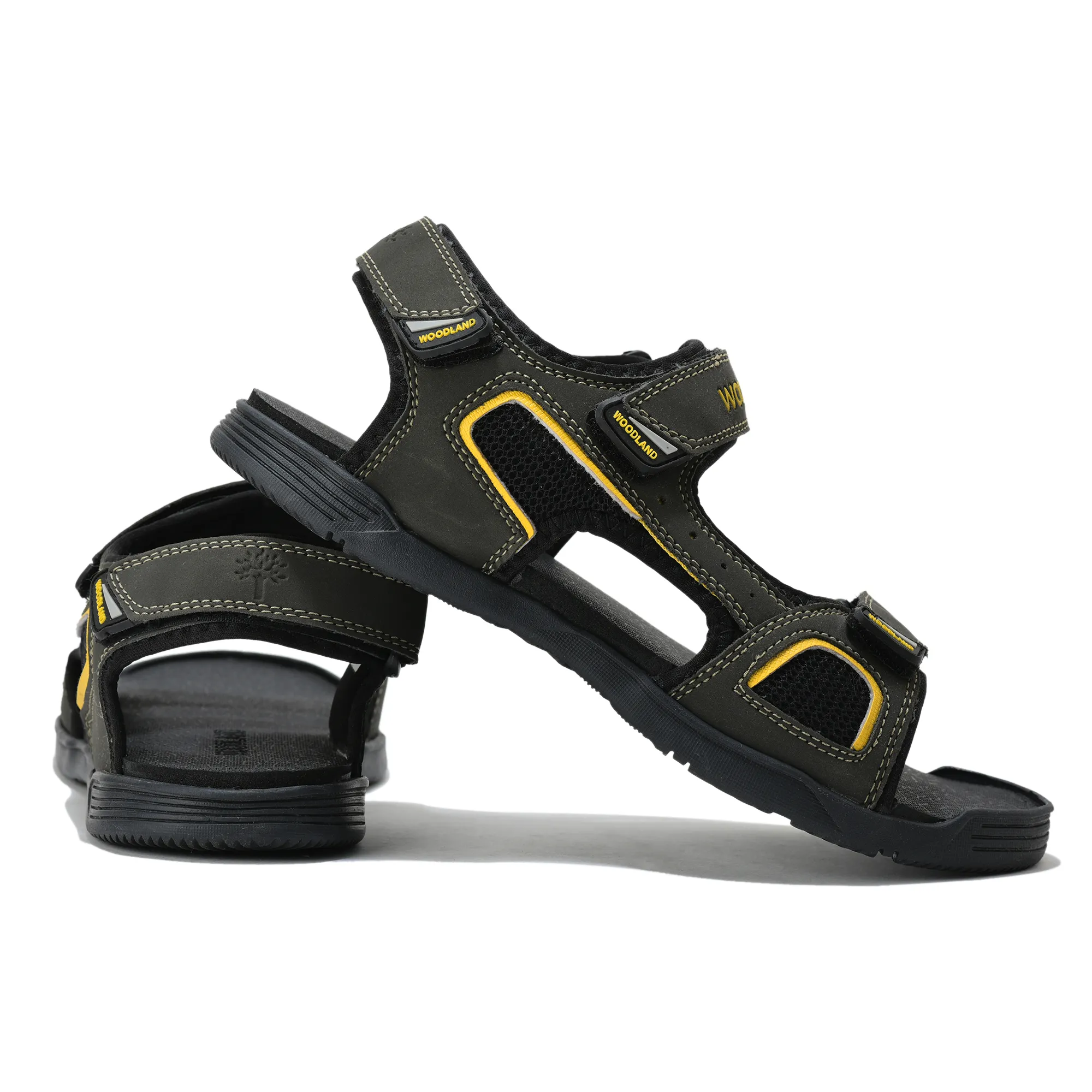 Woodland Men's Olive Green Utility Sports Sandals - Thumbnail 10