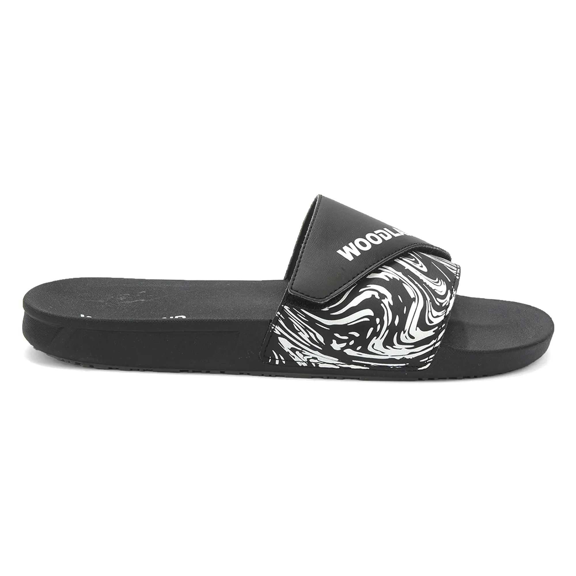 Woodland Men Black Slider Slippers - Thumbnail 2