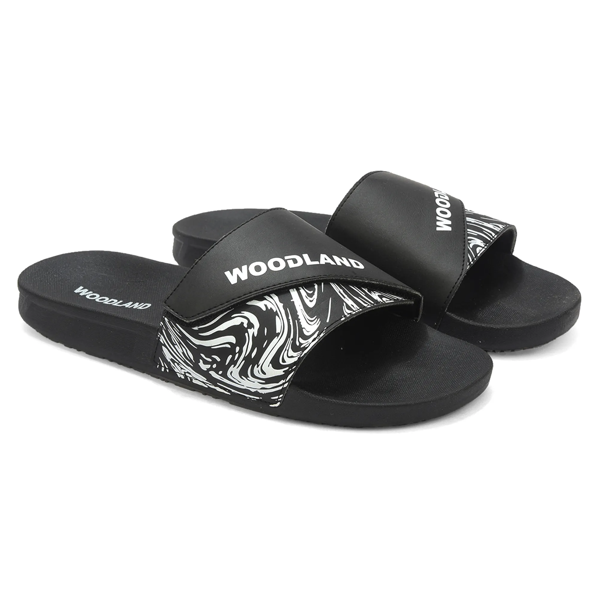 Woodland Men Black Slider Slippers - Thumbnail 6