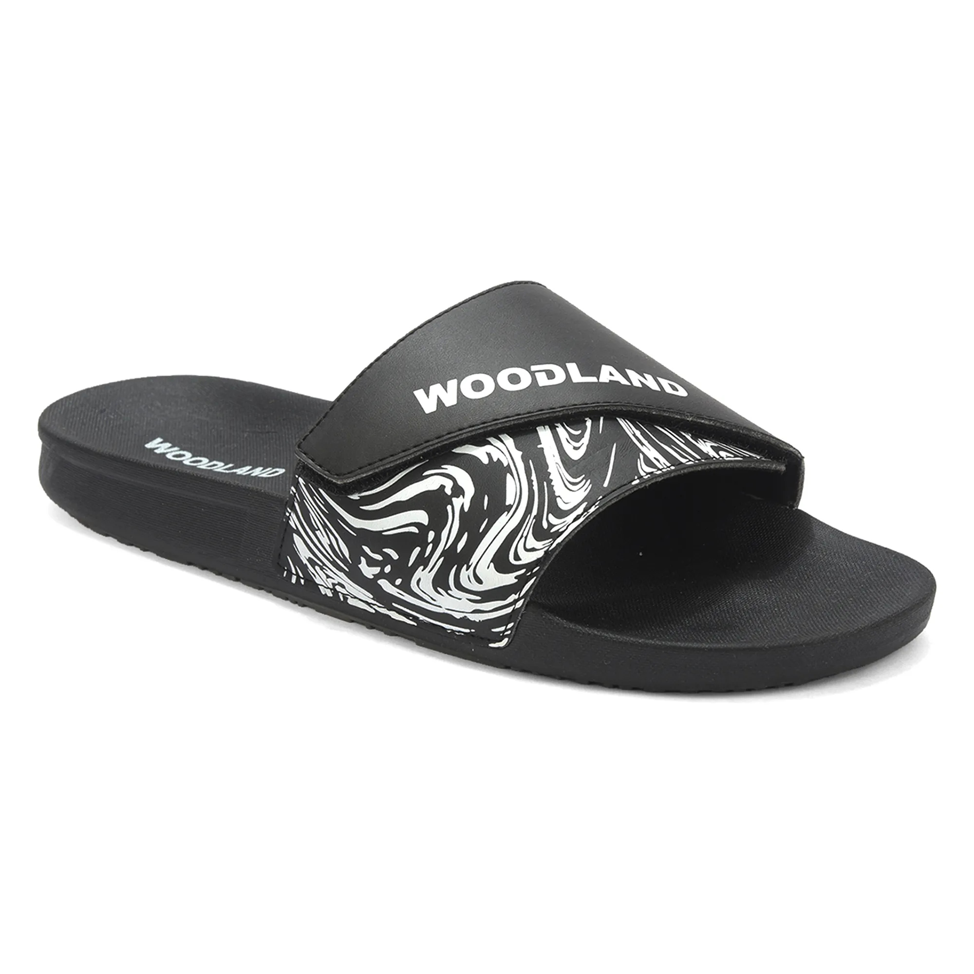 Woodland Men Black Slider Slippers - Thumbnail 10
